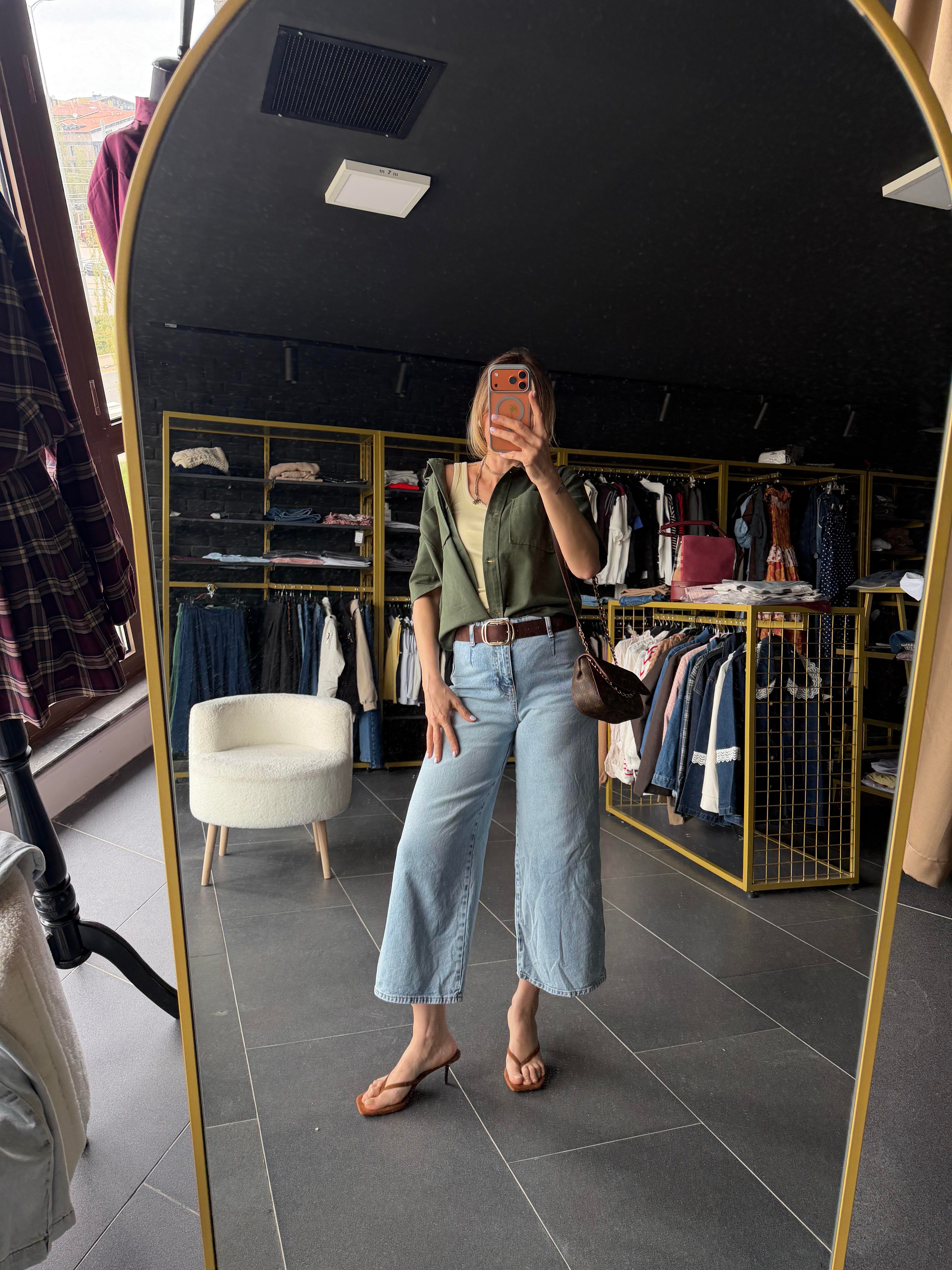 Açık Mavi Culotte Jean
