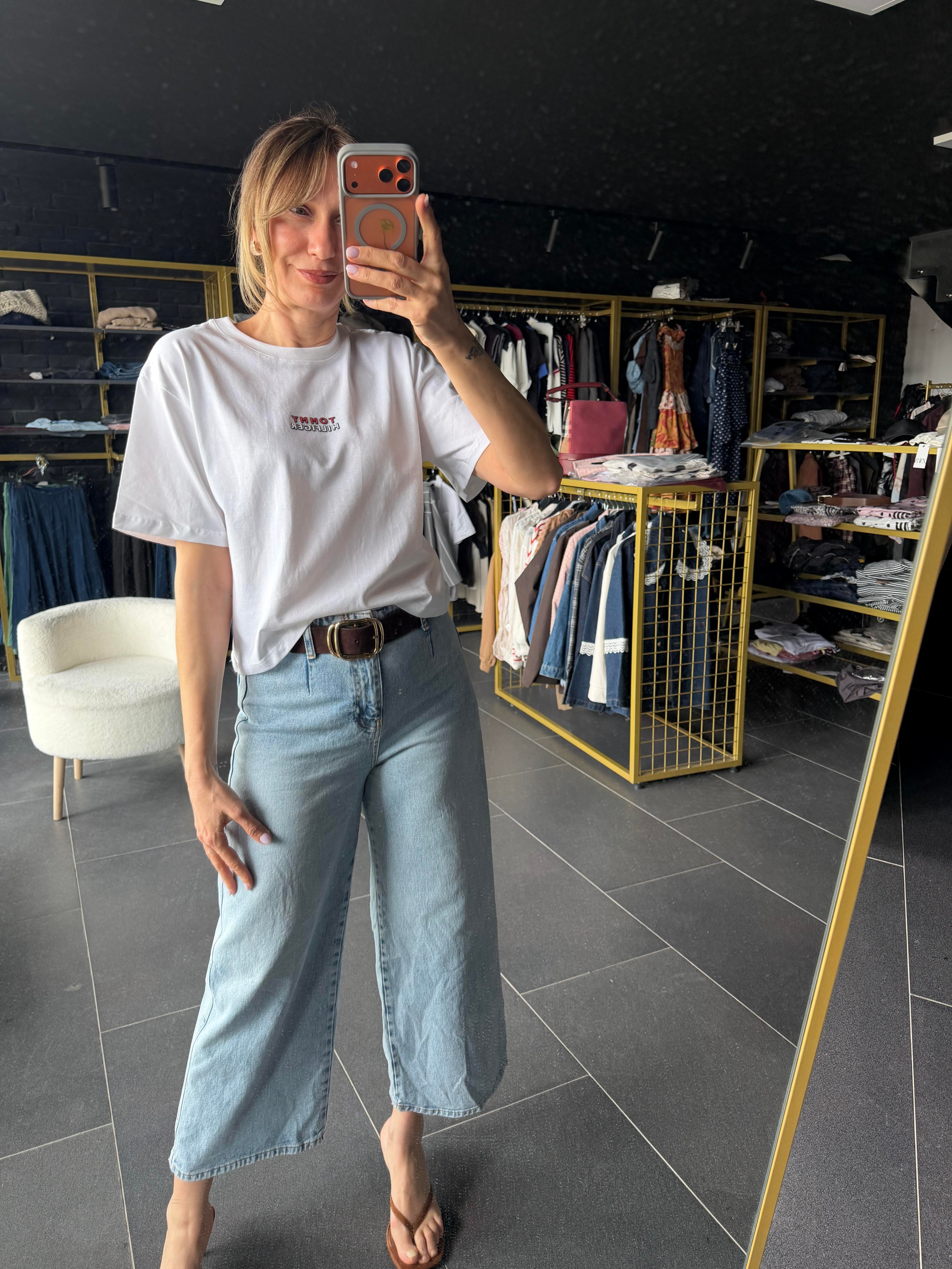 Açık Mavi Culotte Jean