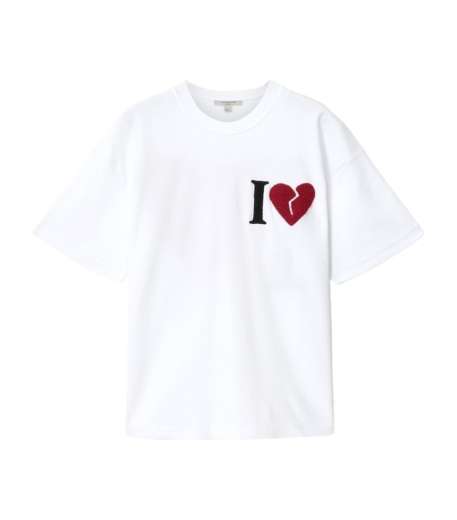 All Saints Beyaz Love Tshirt