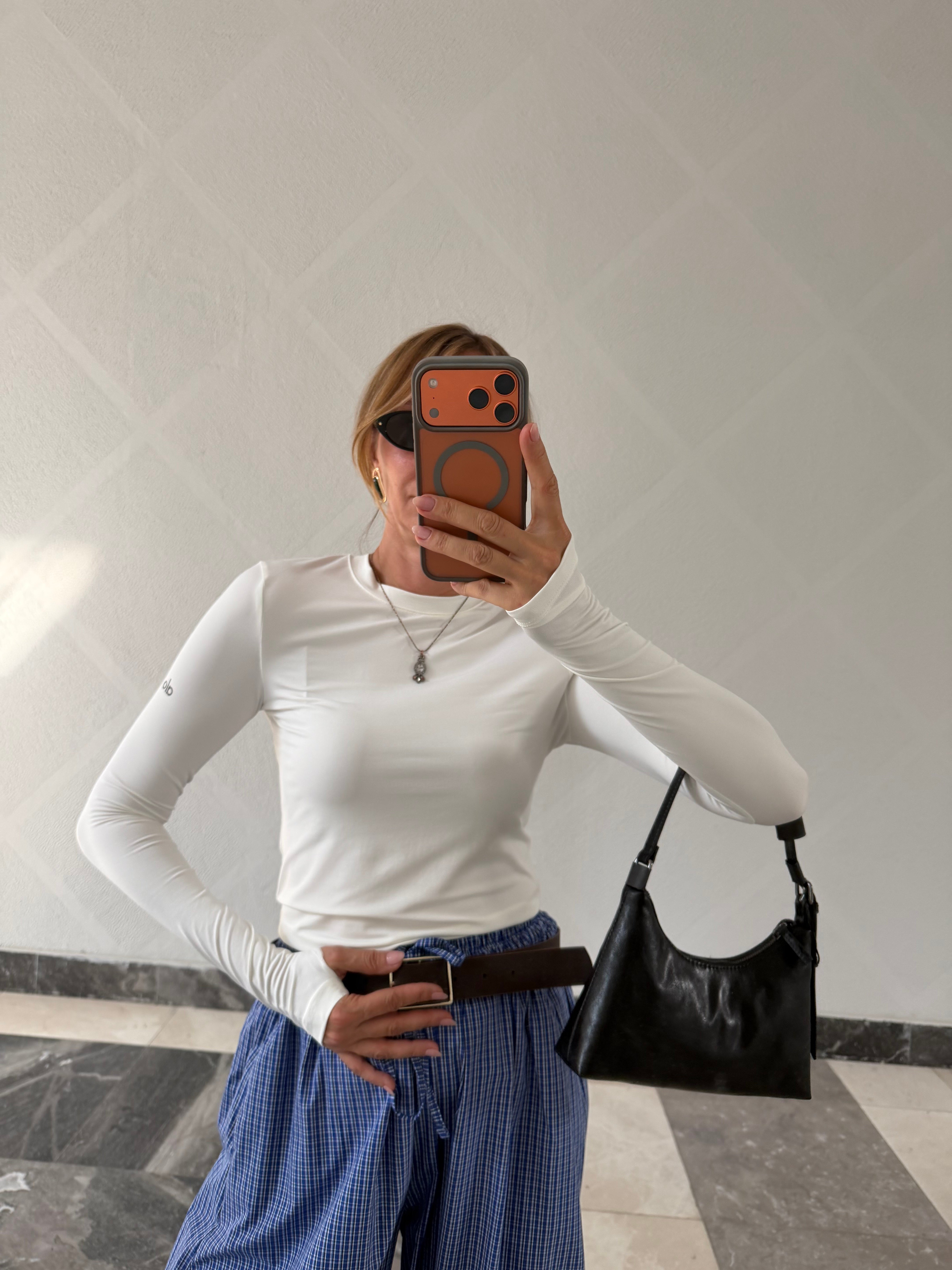 Aloha Beyaz Parmak Geçirmeli Runner