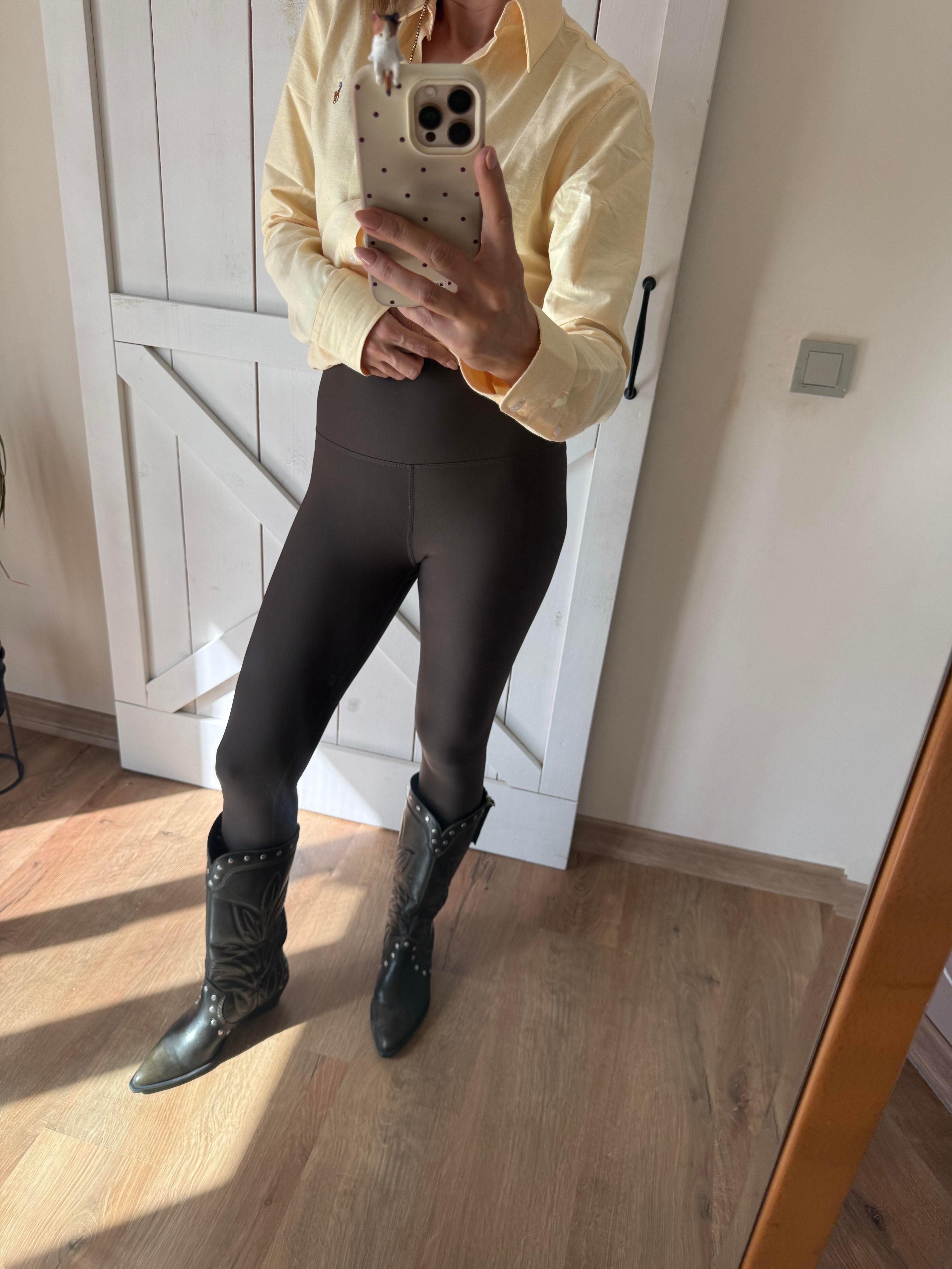 Aloha Kahve Yüksek Bel Tayt