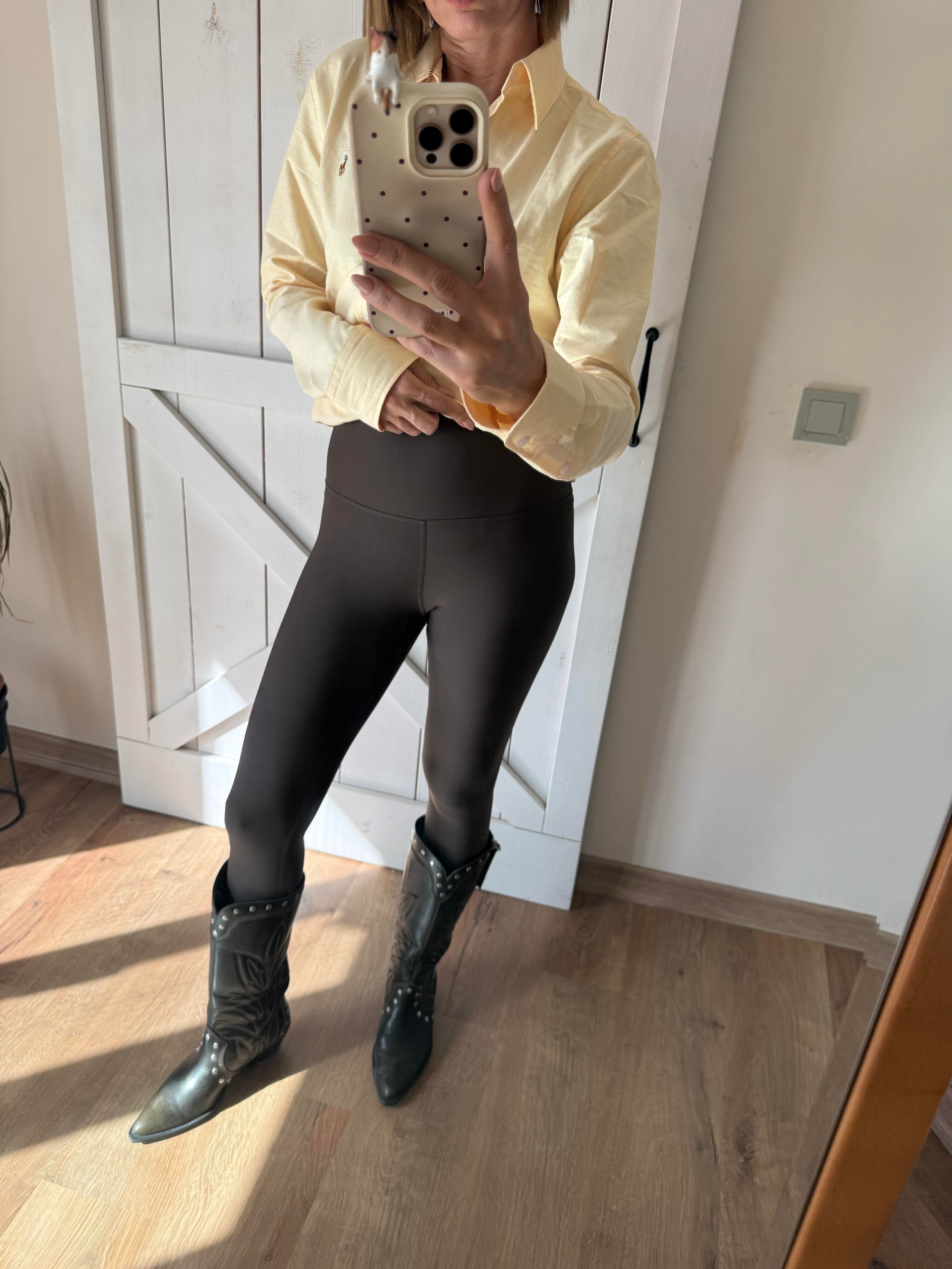 Aloha Kahve Yüksek Bel Tayt