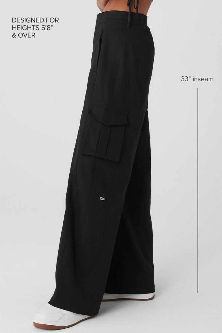 Aloha Kargo Cepli Siyah Pantolon
