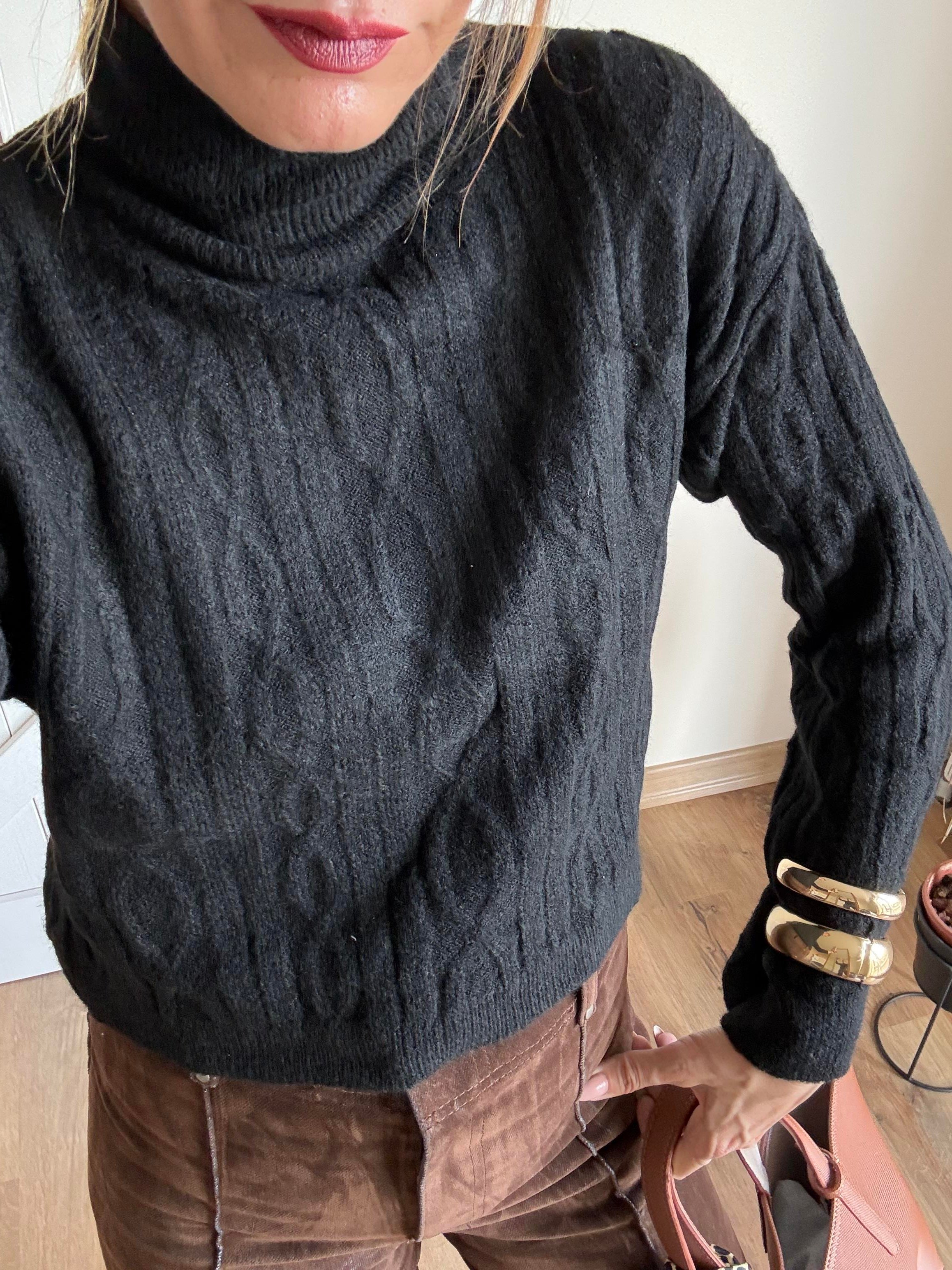 Aloha Siyah Dik Yaka Kazak