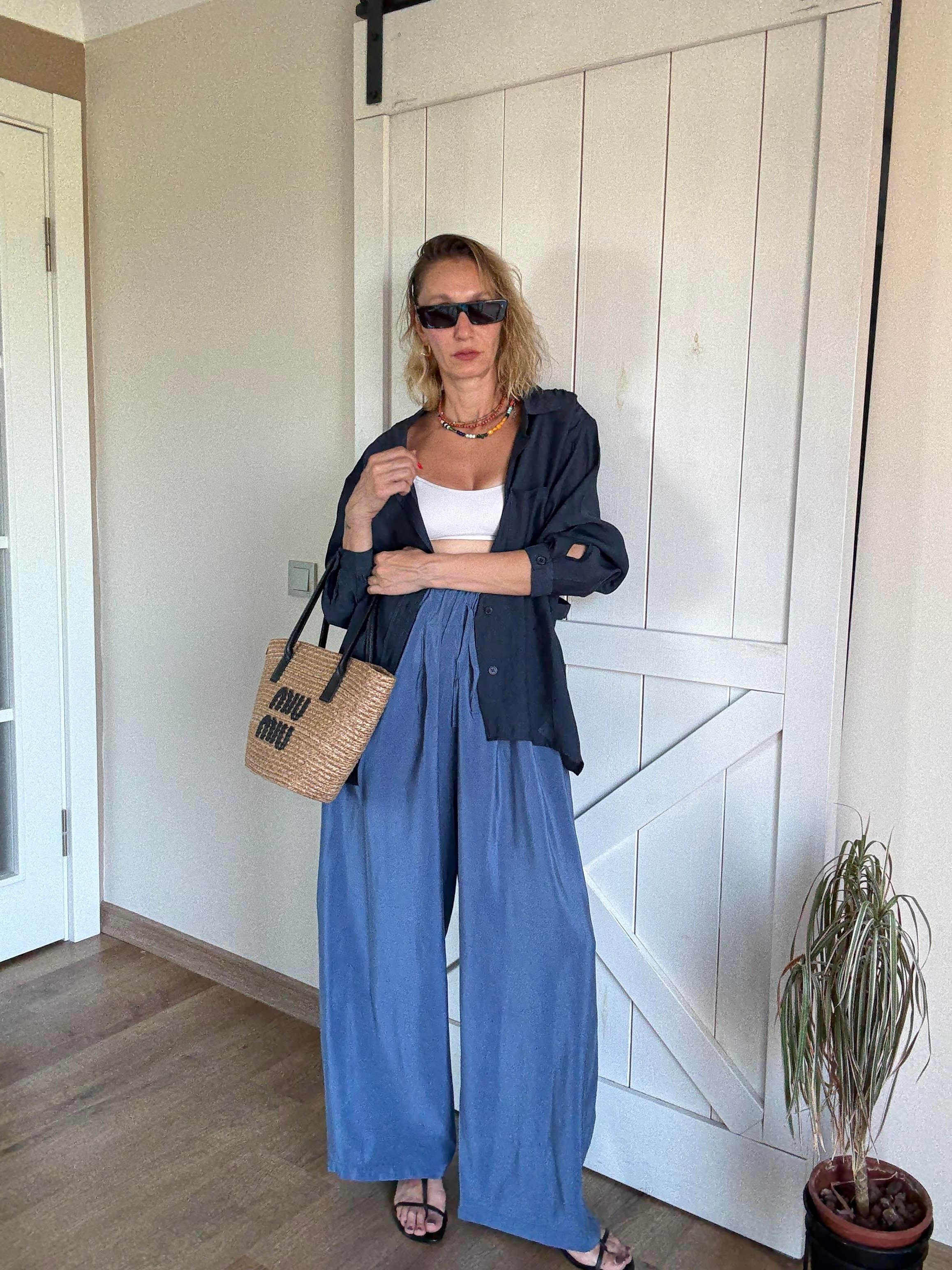 Arkası Pencere Detaylı Salaş Gömlek Lacivert