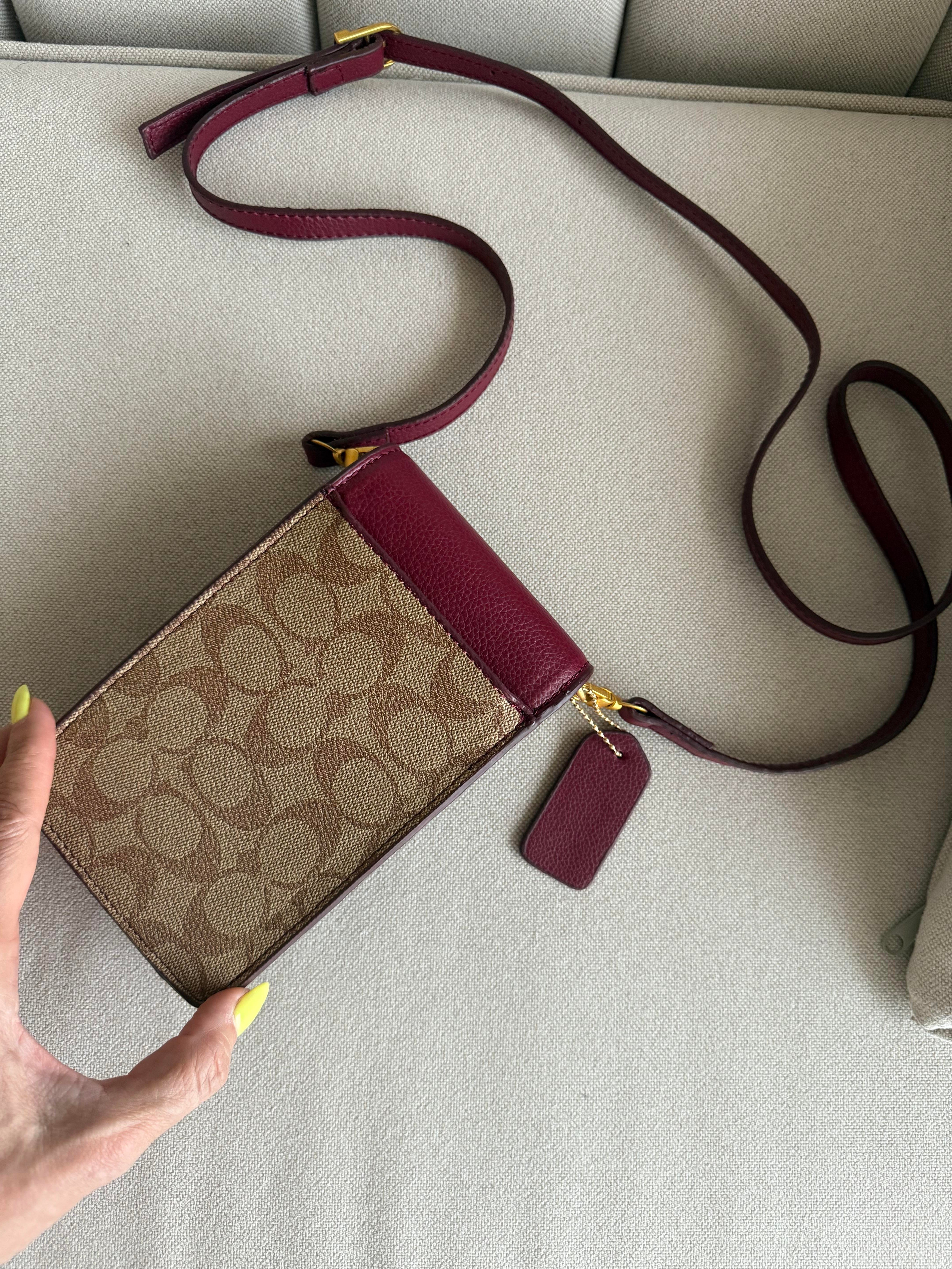 Askılı Telefonluk Bordo