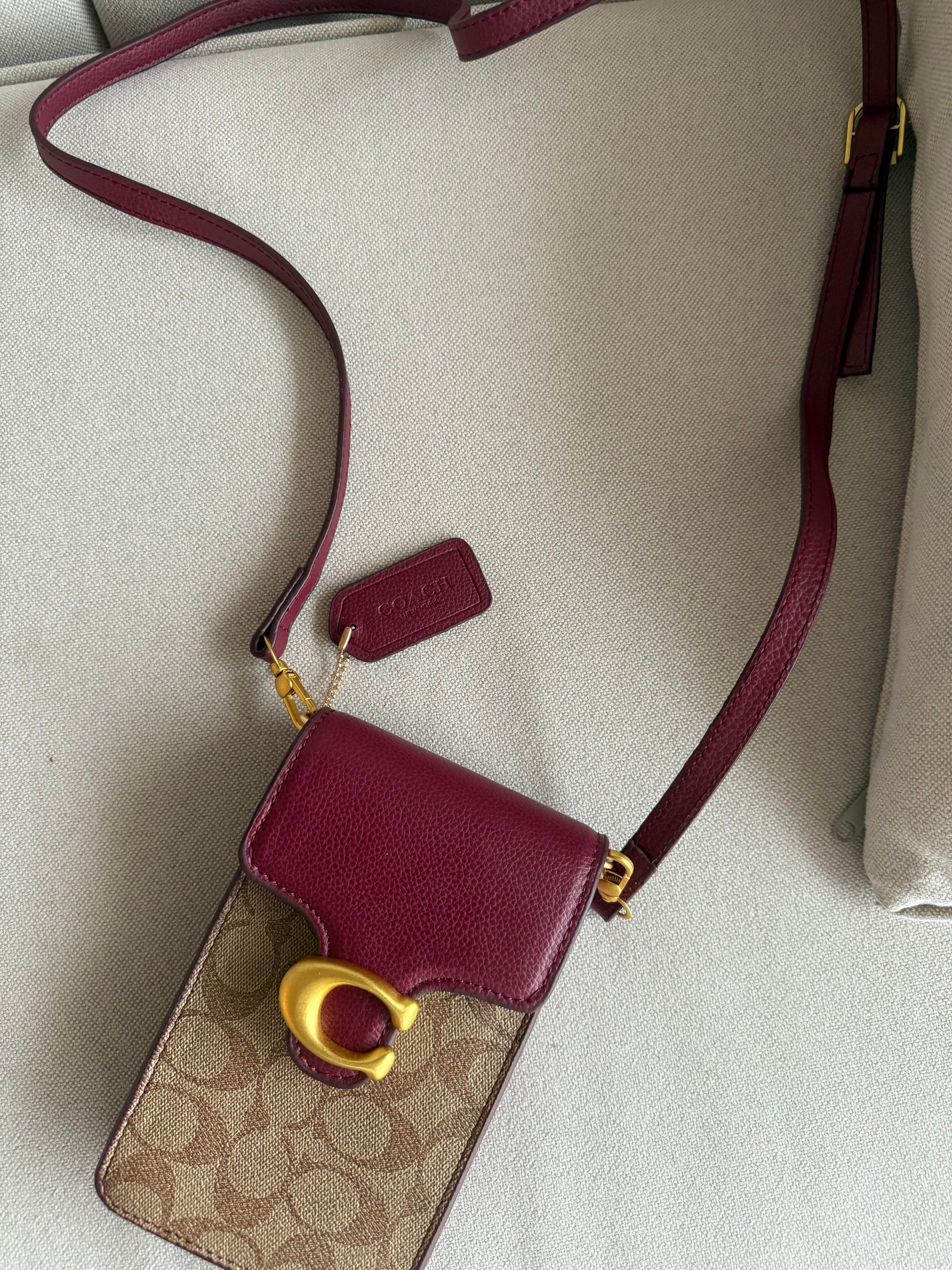 Askılı Telefonluk Bordo