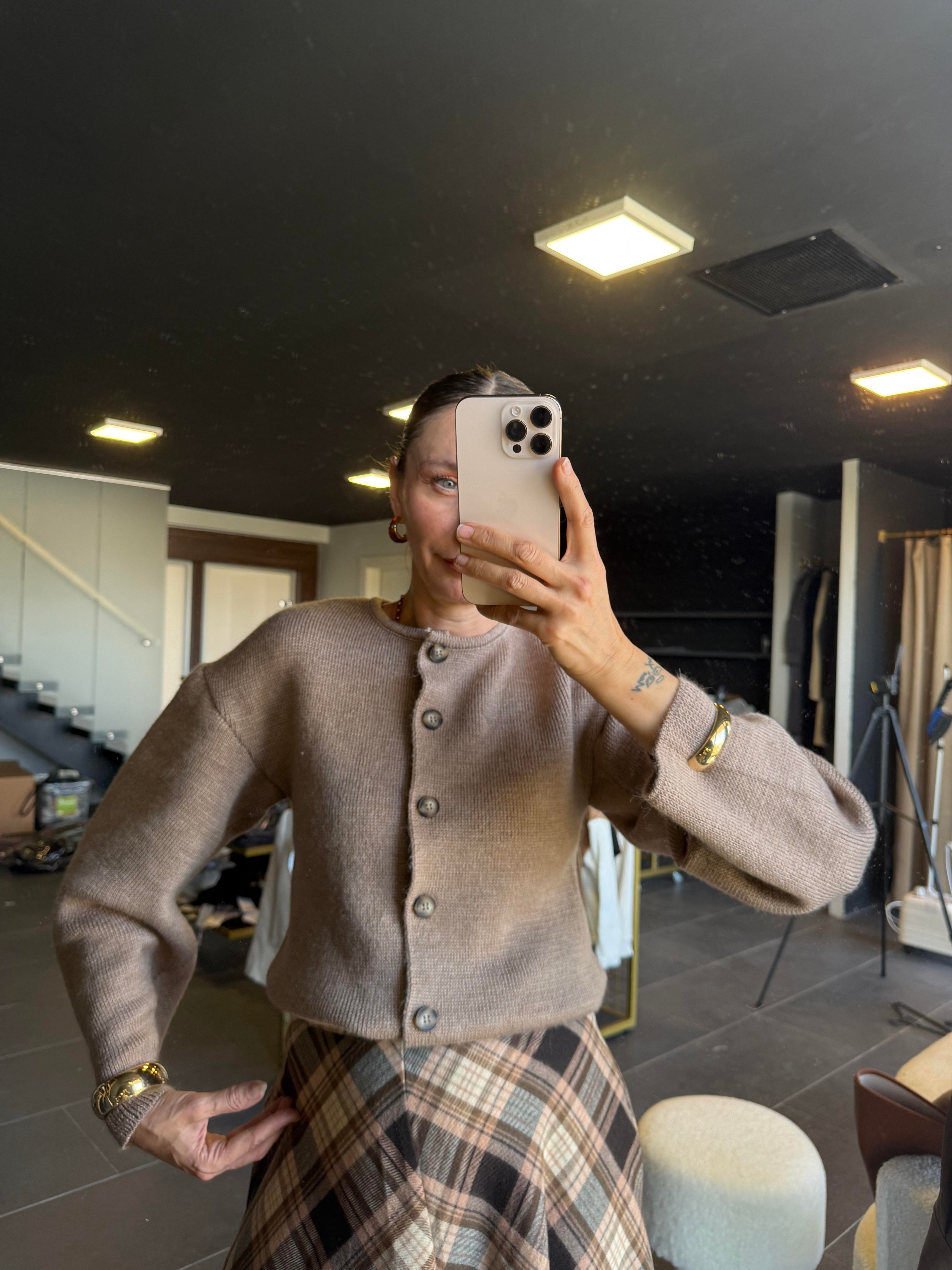 Atkılı Kahve Resrvd Hırka