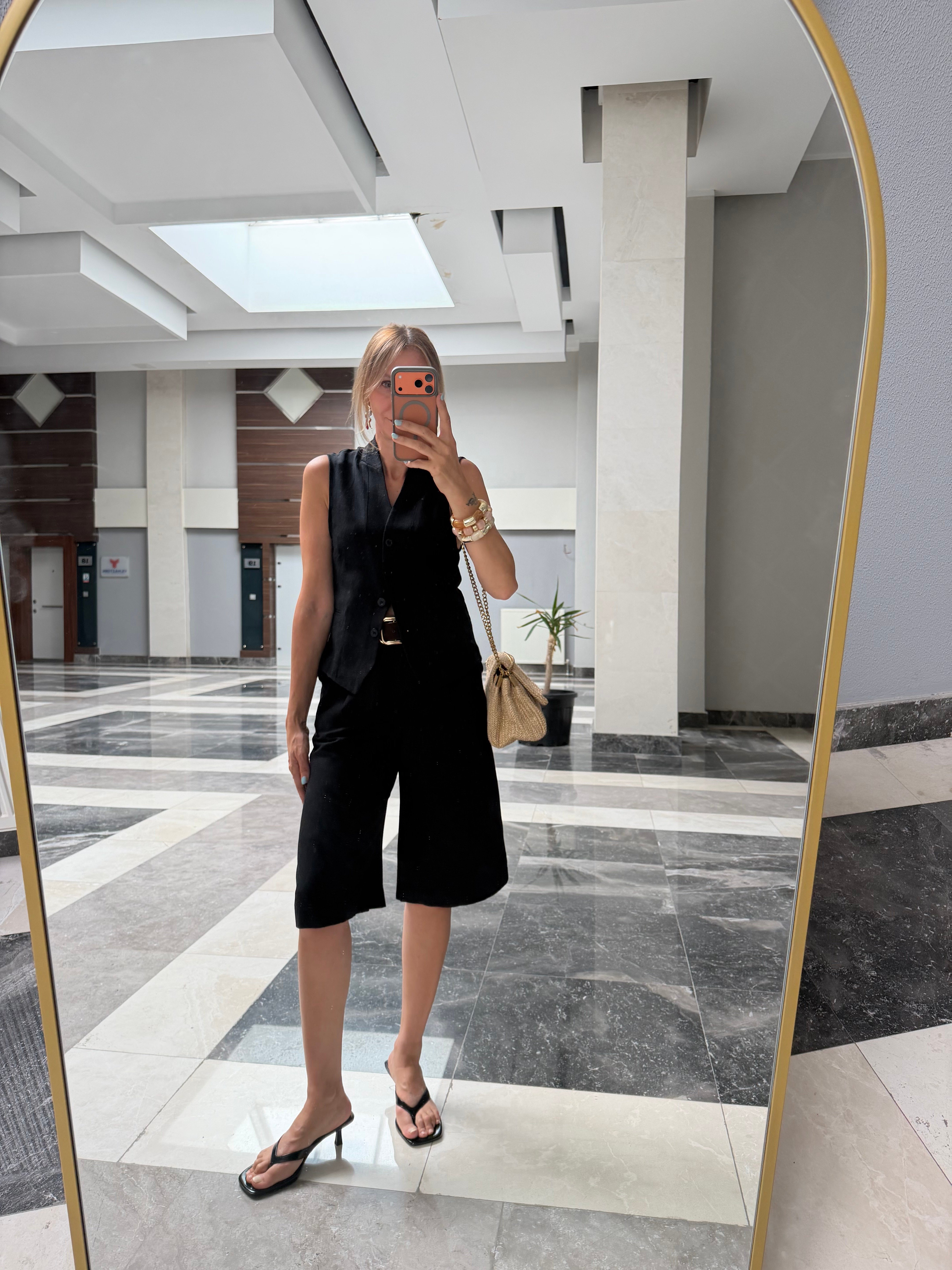 Aura Zr Yelekli Takım Siyah