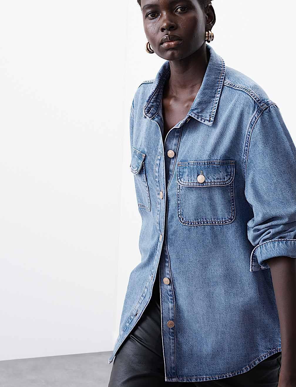 Autog Denim Relaxed Gömlek