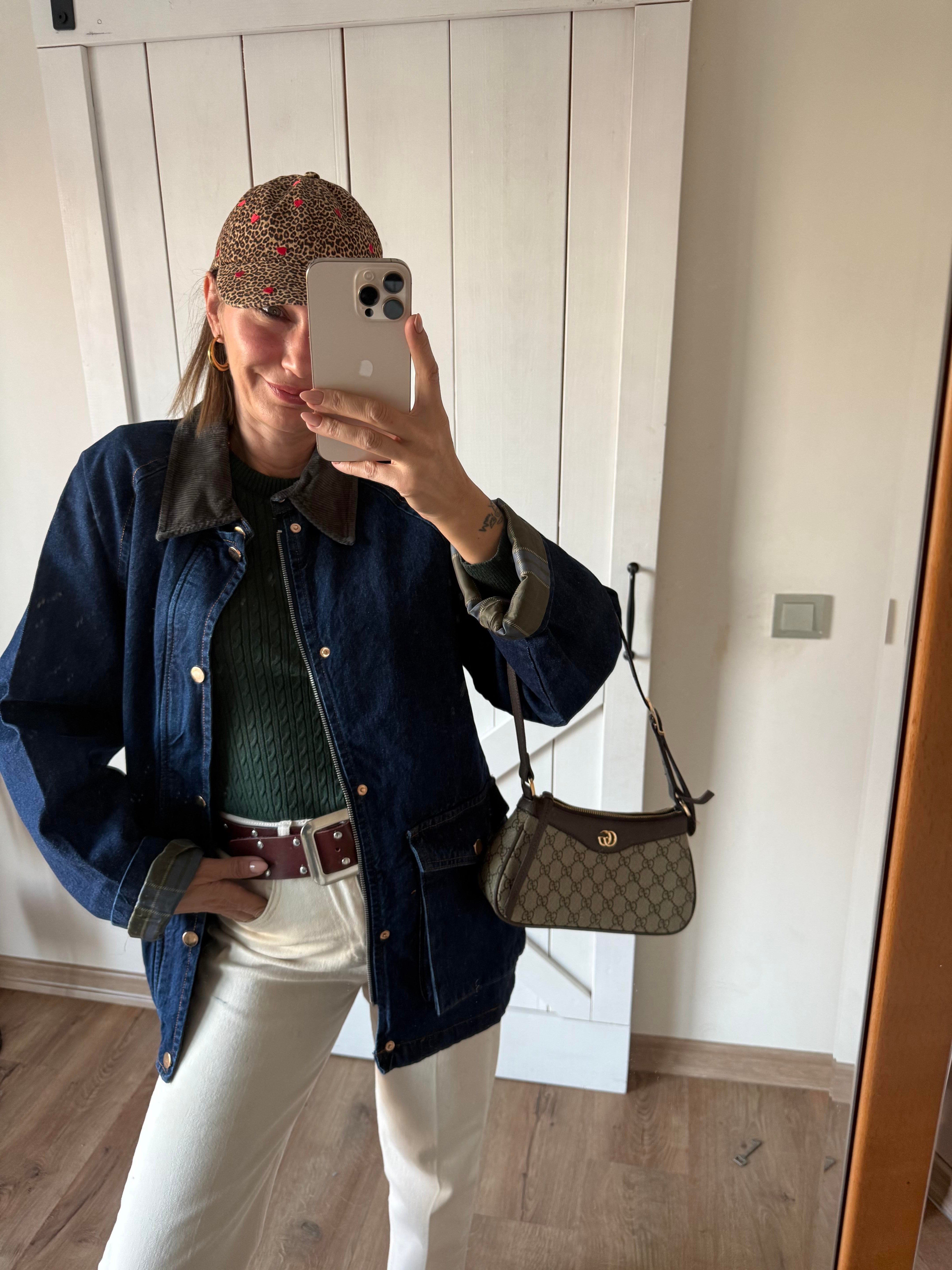 Barbour Model İçi Yeşil Ekoseli Kadife Yakalı Ceket