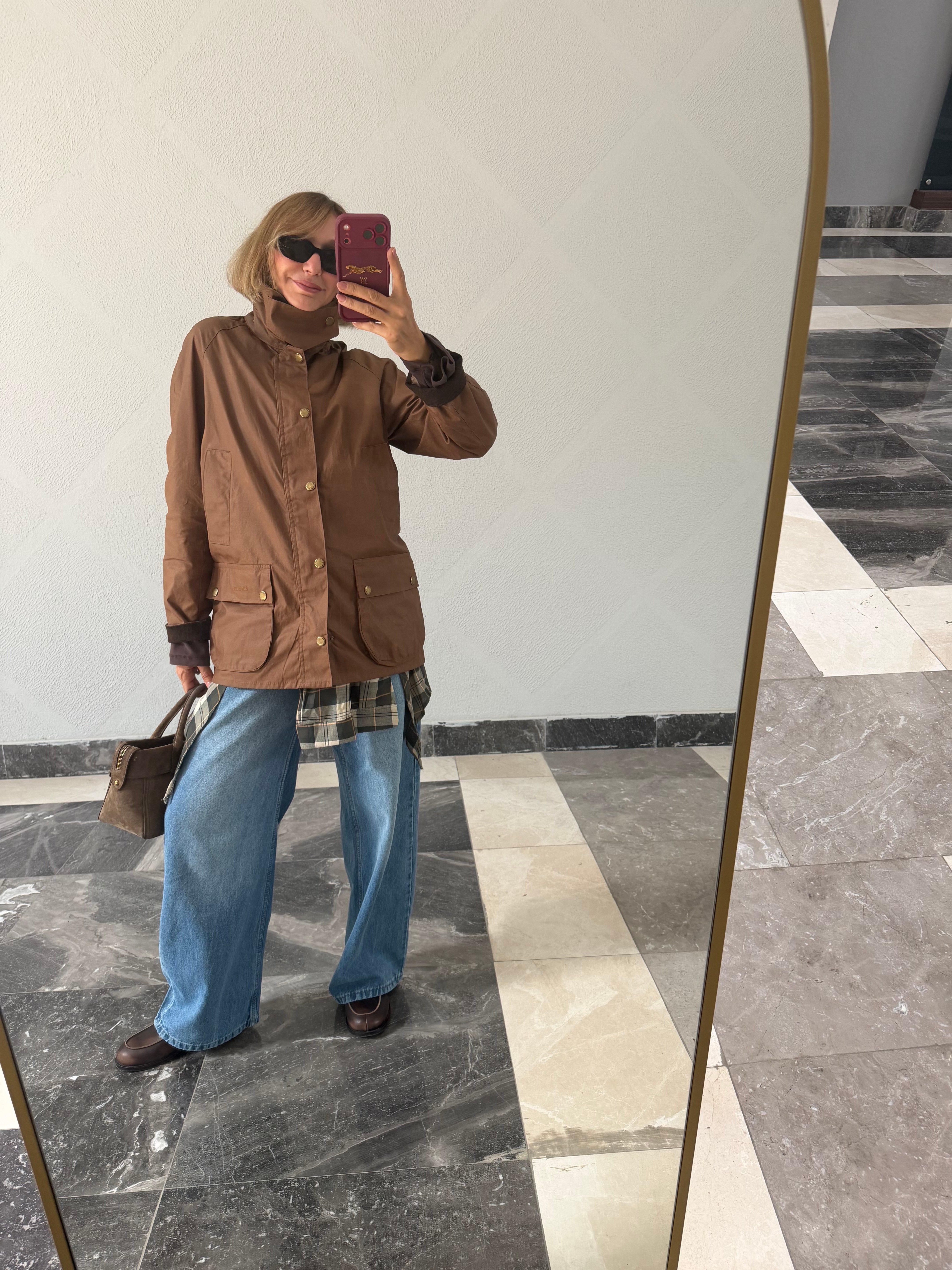Barbur Camel Premium Broşlu Mont