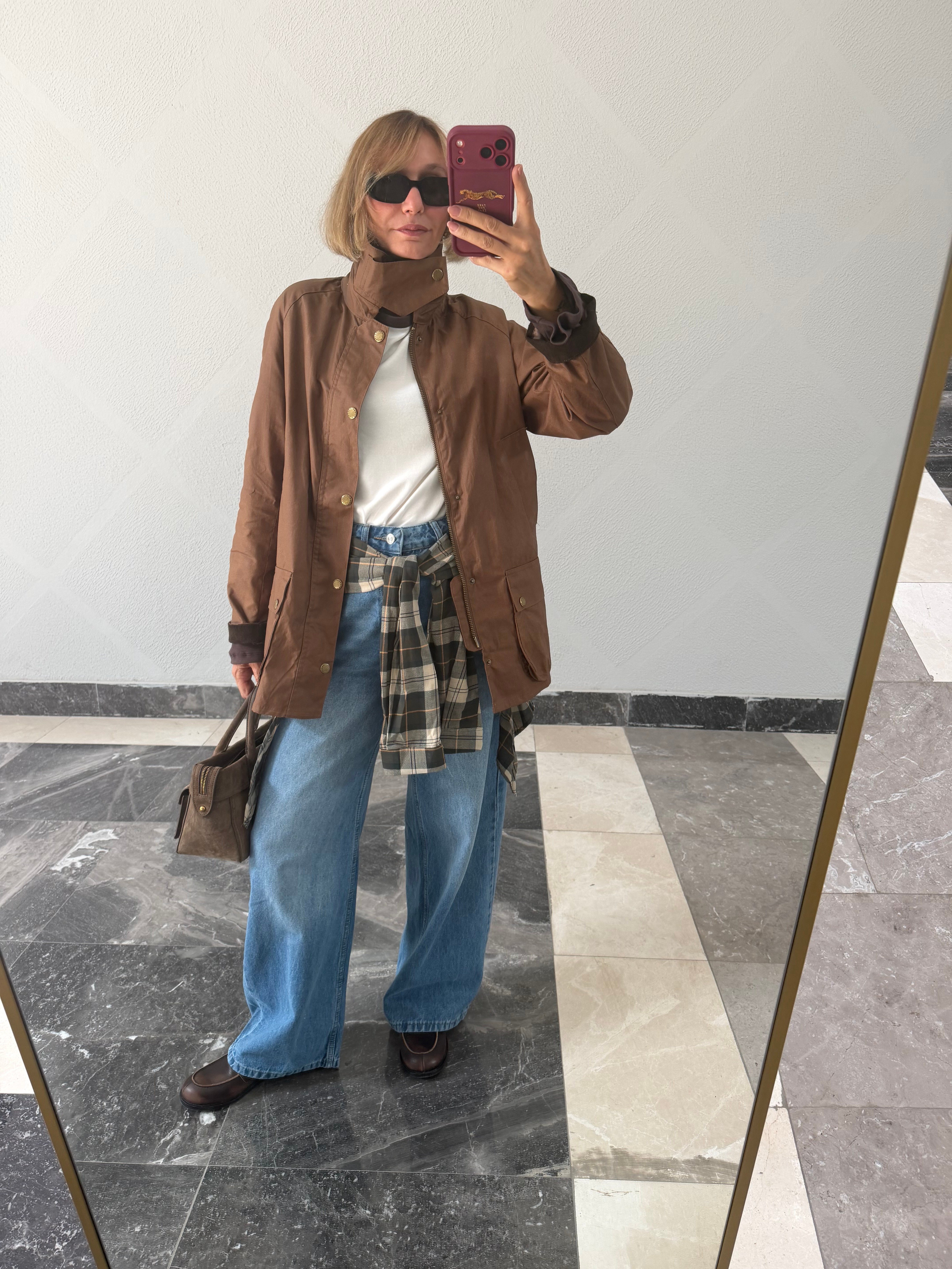 Barbur Camel Premium Broşlu Mont