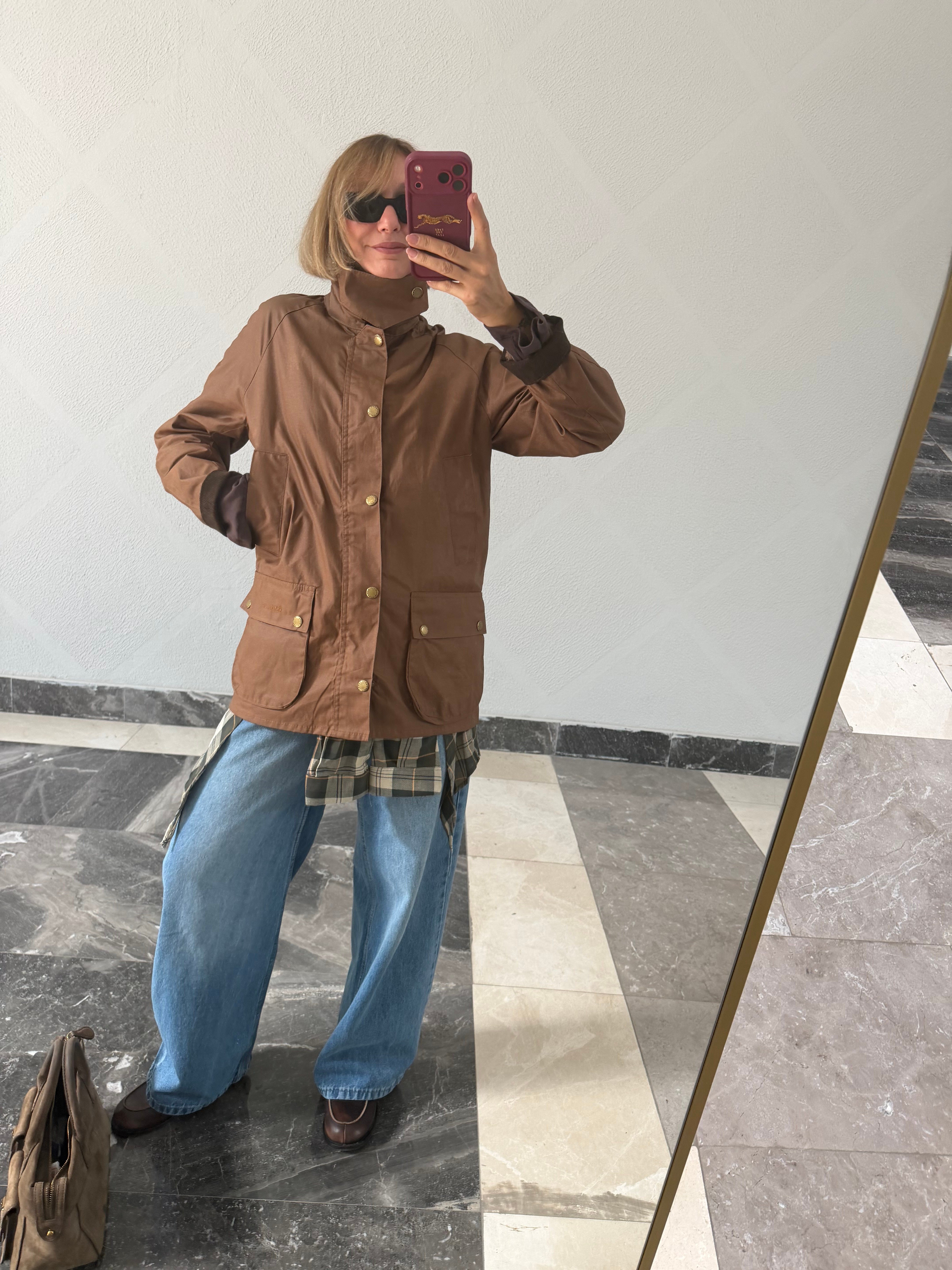 Barbur Camel Premium Broşlu Mont