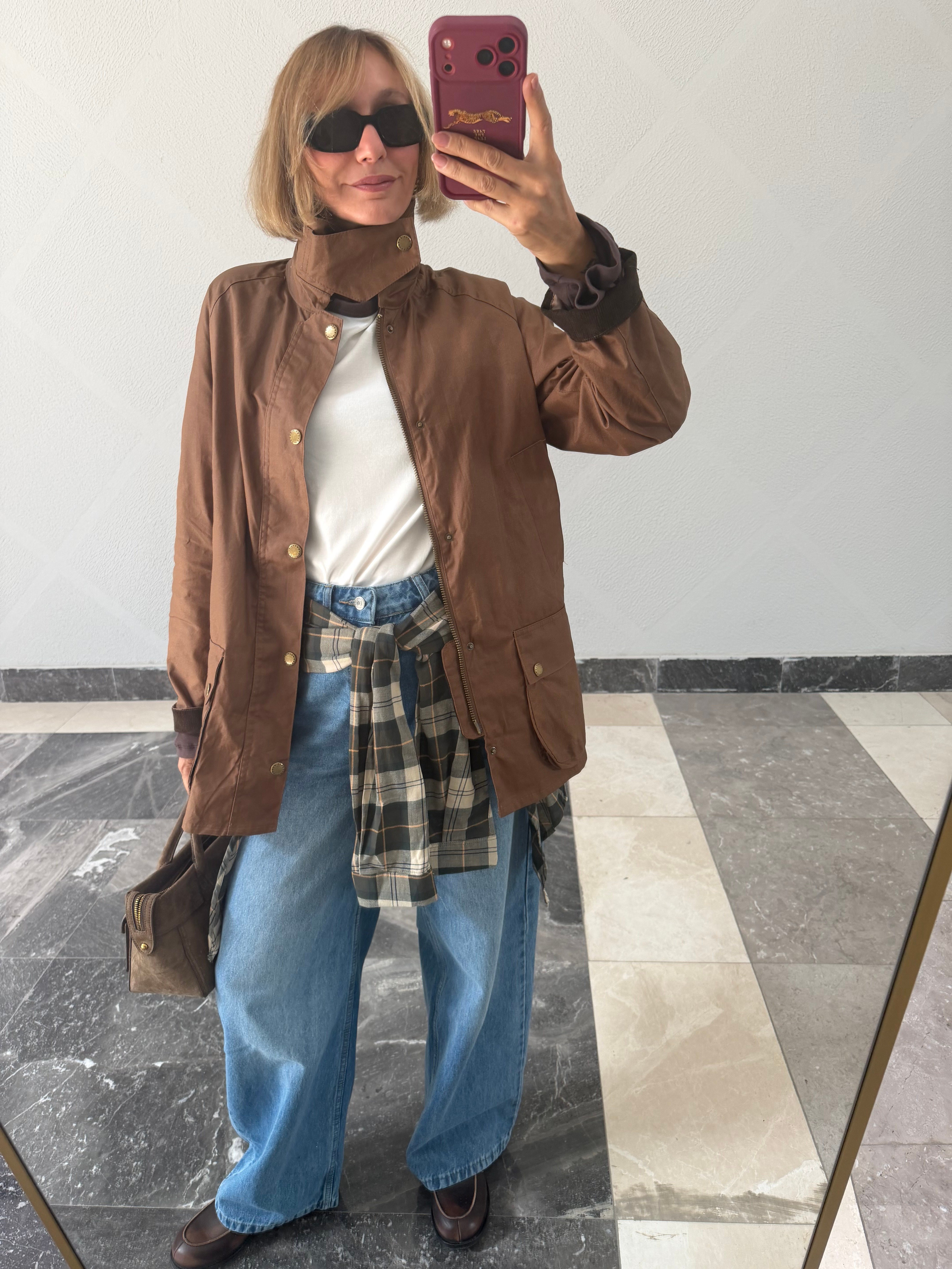 Barbur Camel Premium Broşlu Mont