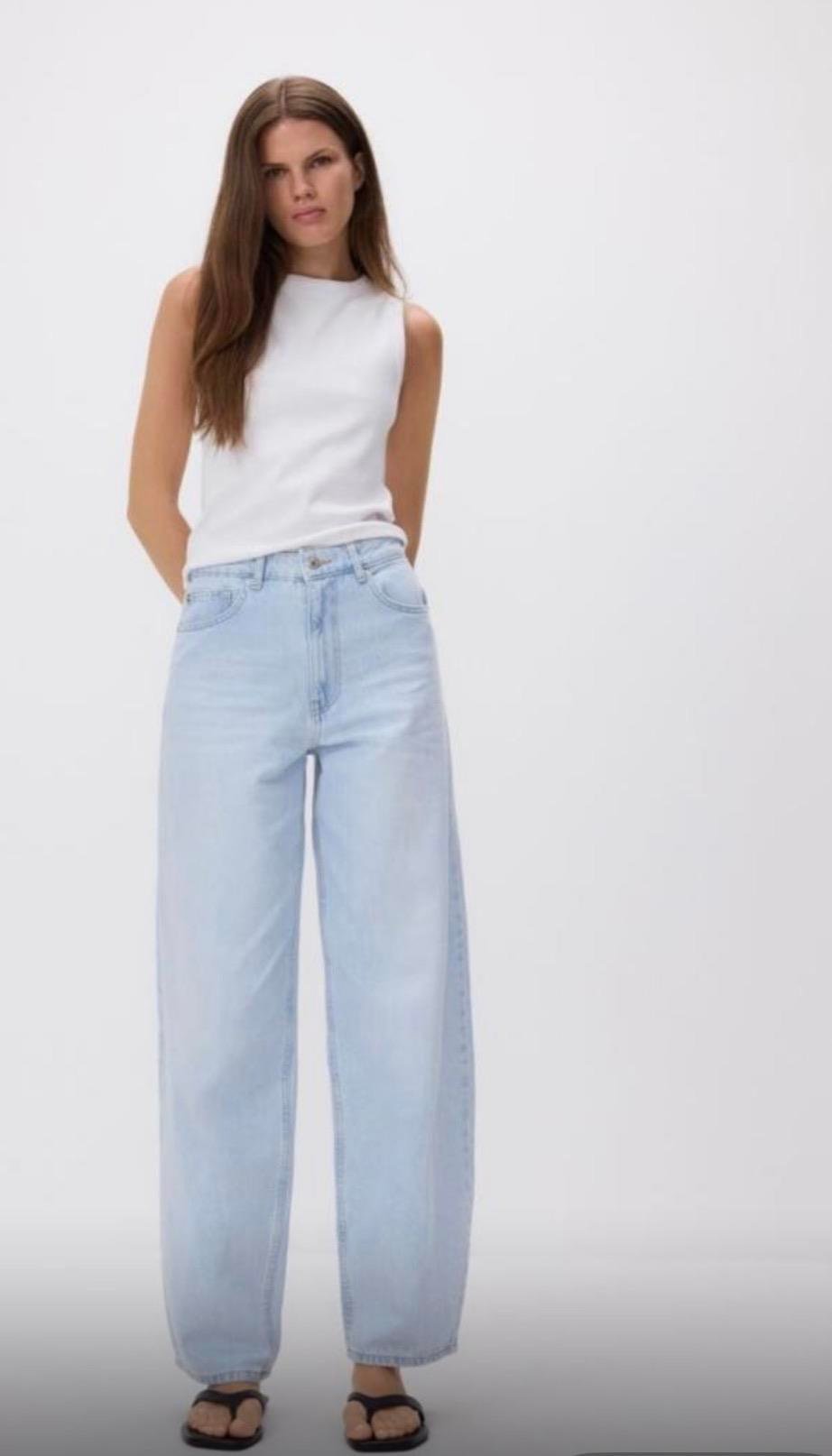 Barrel Leg Jean Pantolon