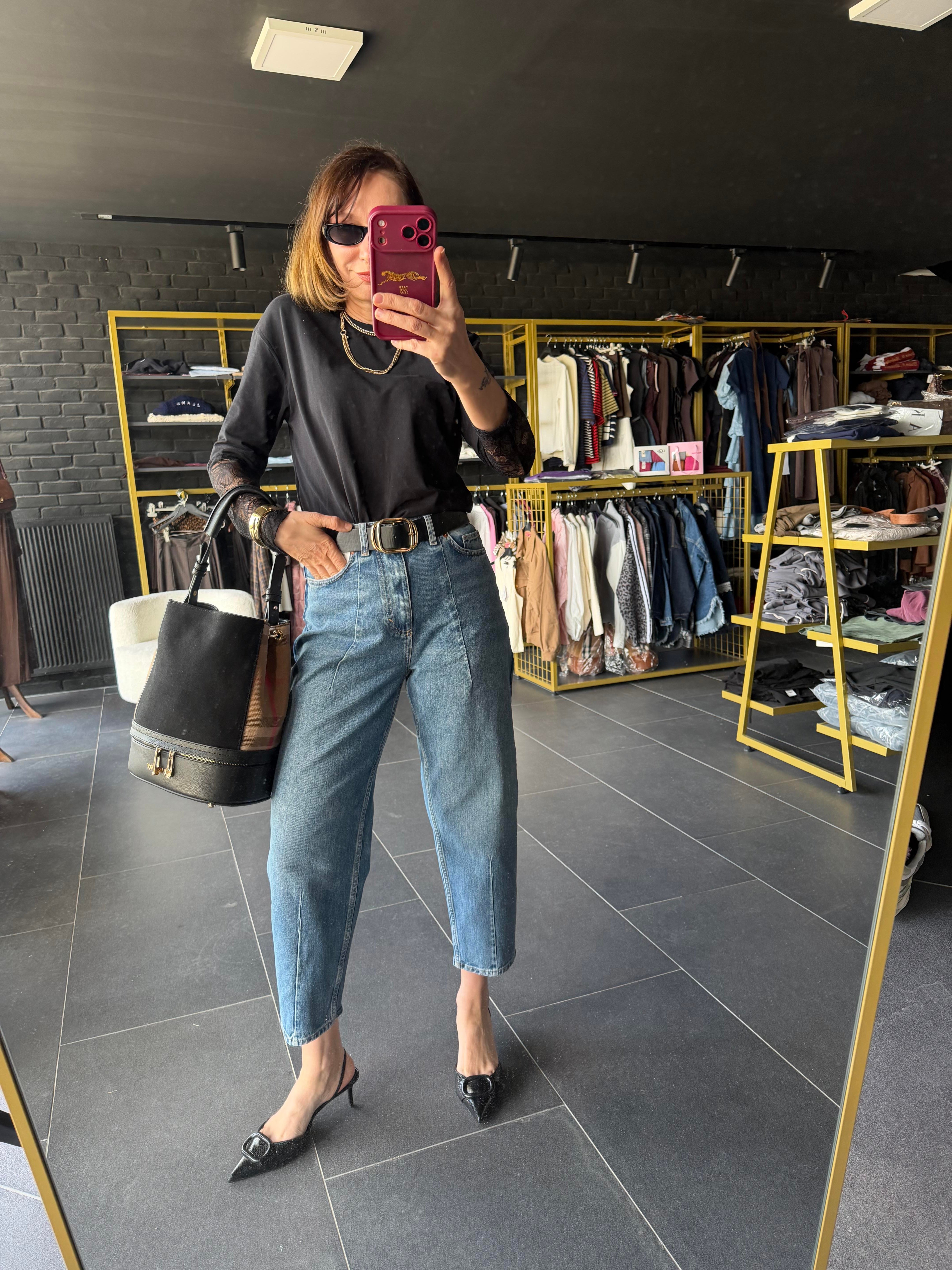 Barrel Yanı Şeritli Ms Jean