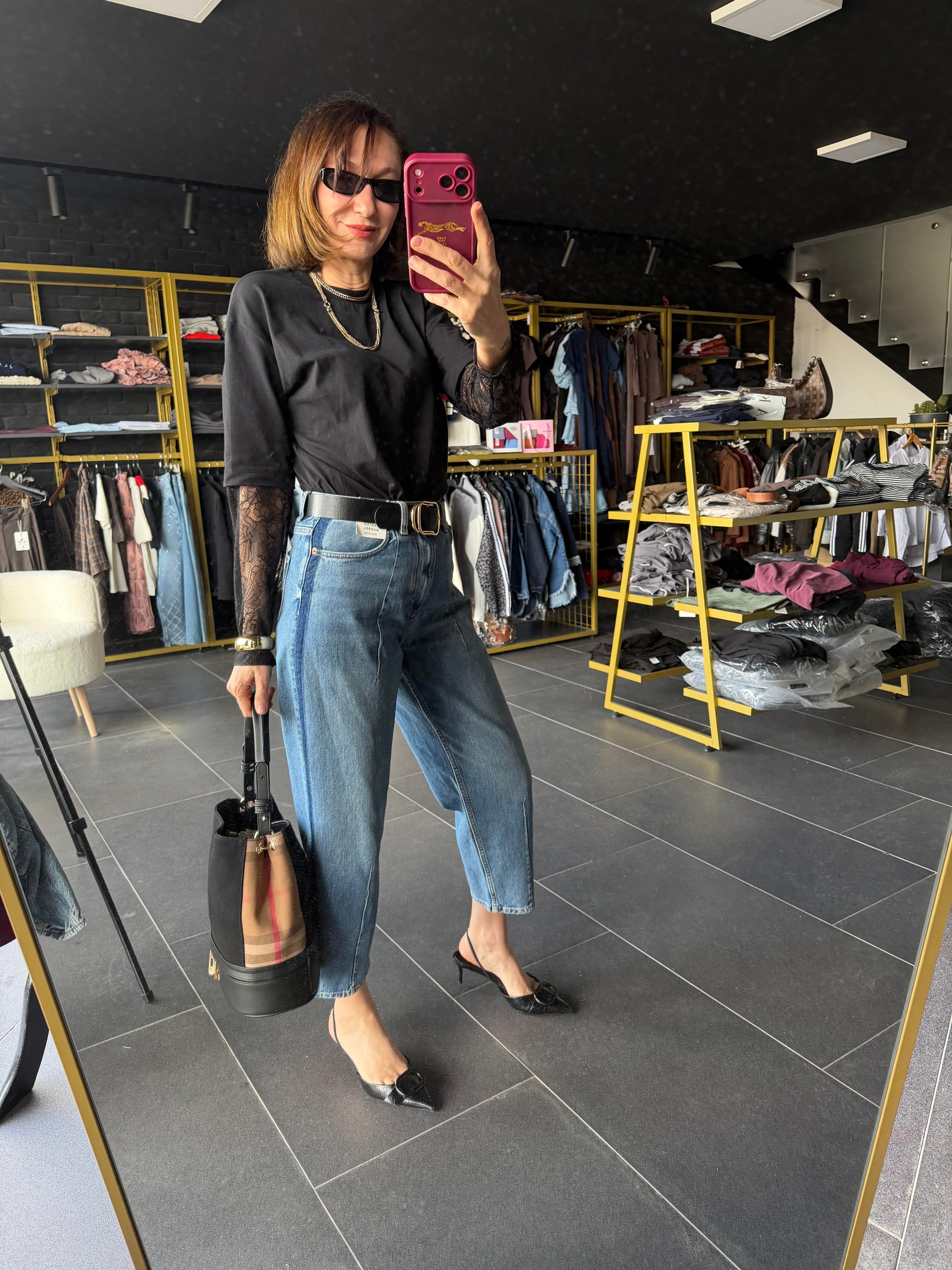 Barrel Yanı Şeritli Ms Jean