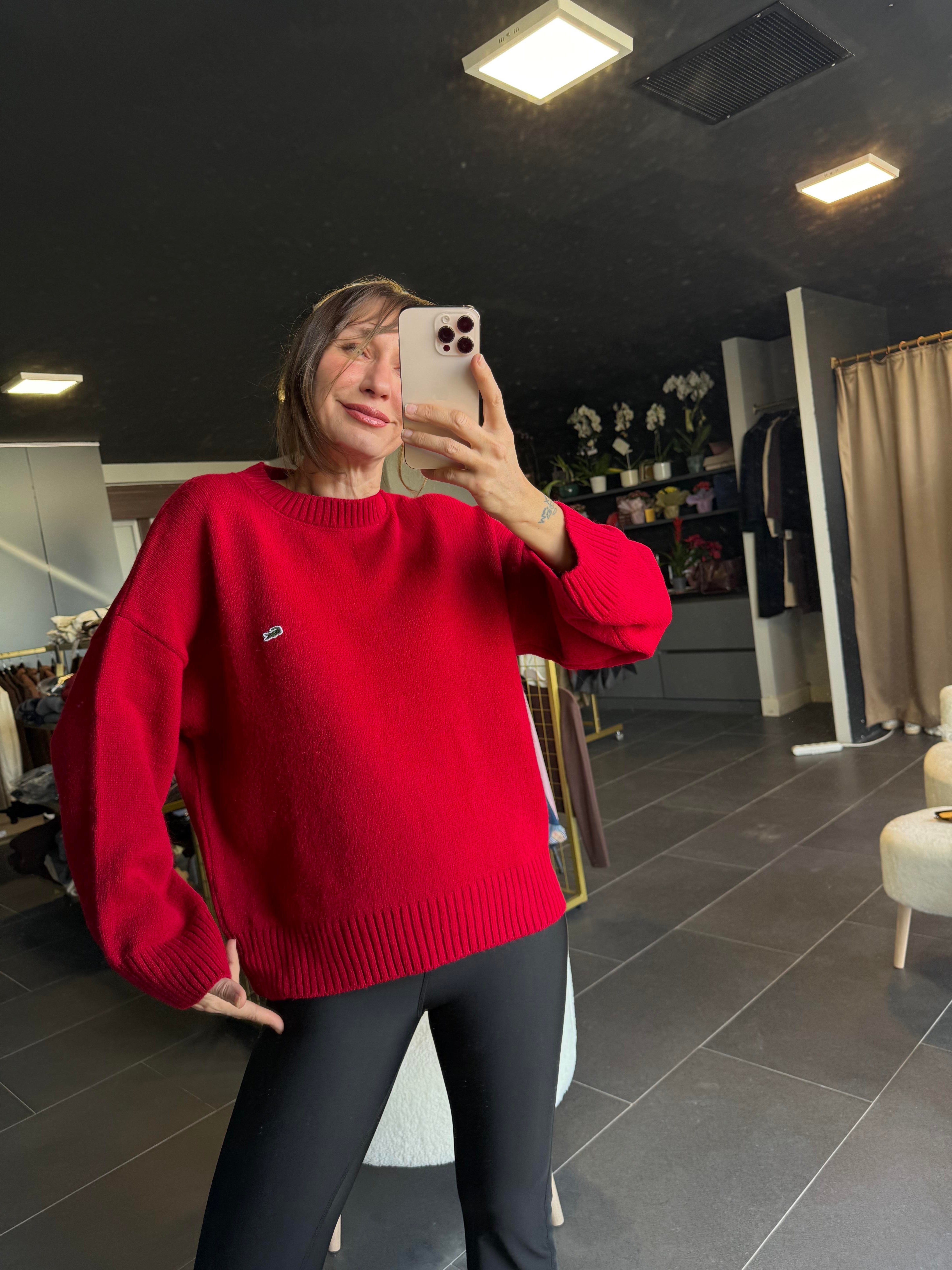 Basic Kırmızı Kazak