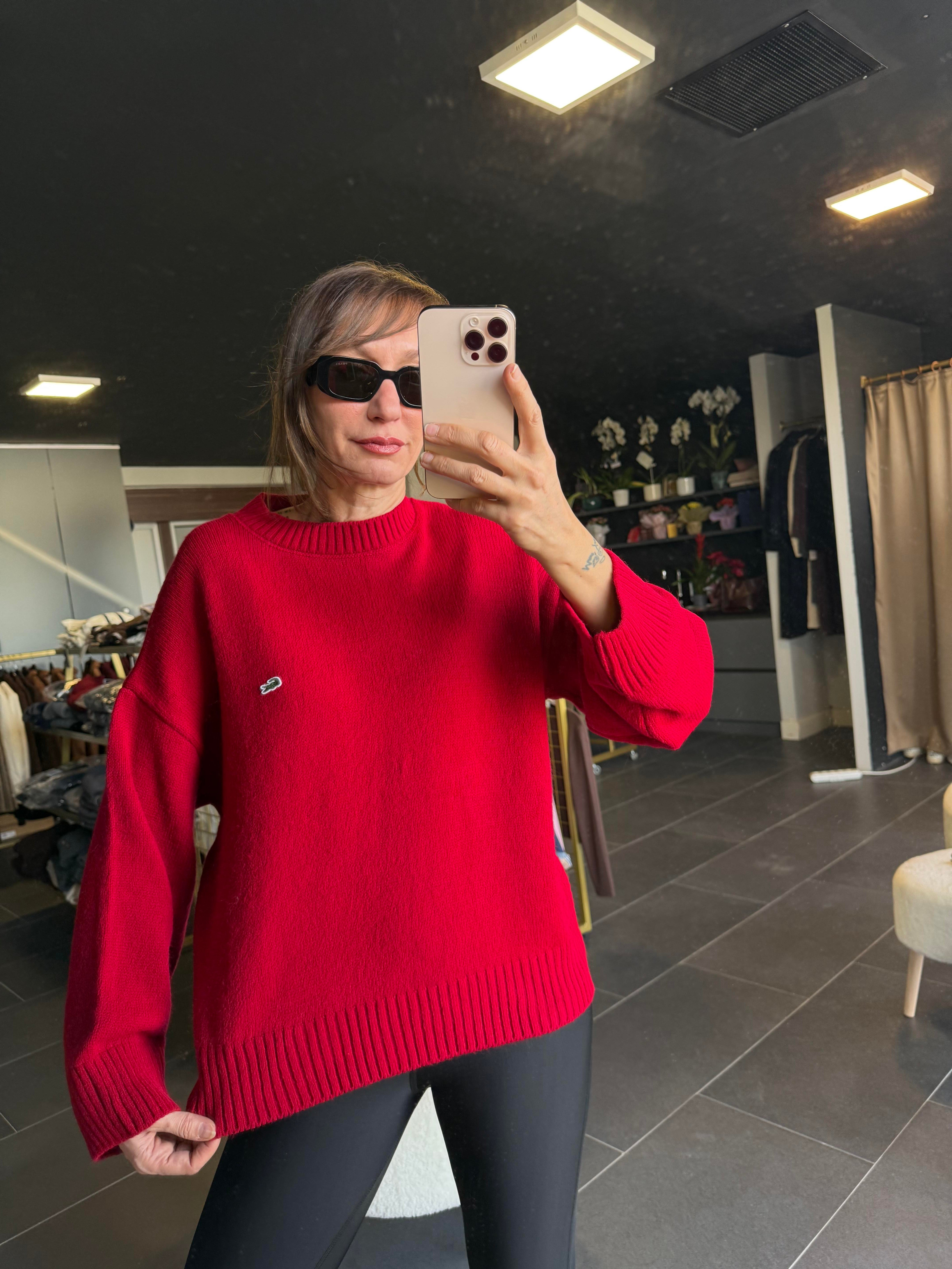 Basic Kırmızı Kazak