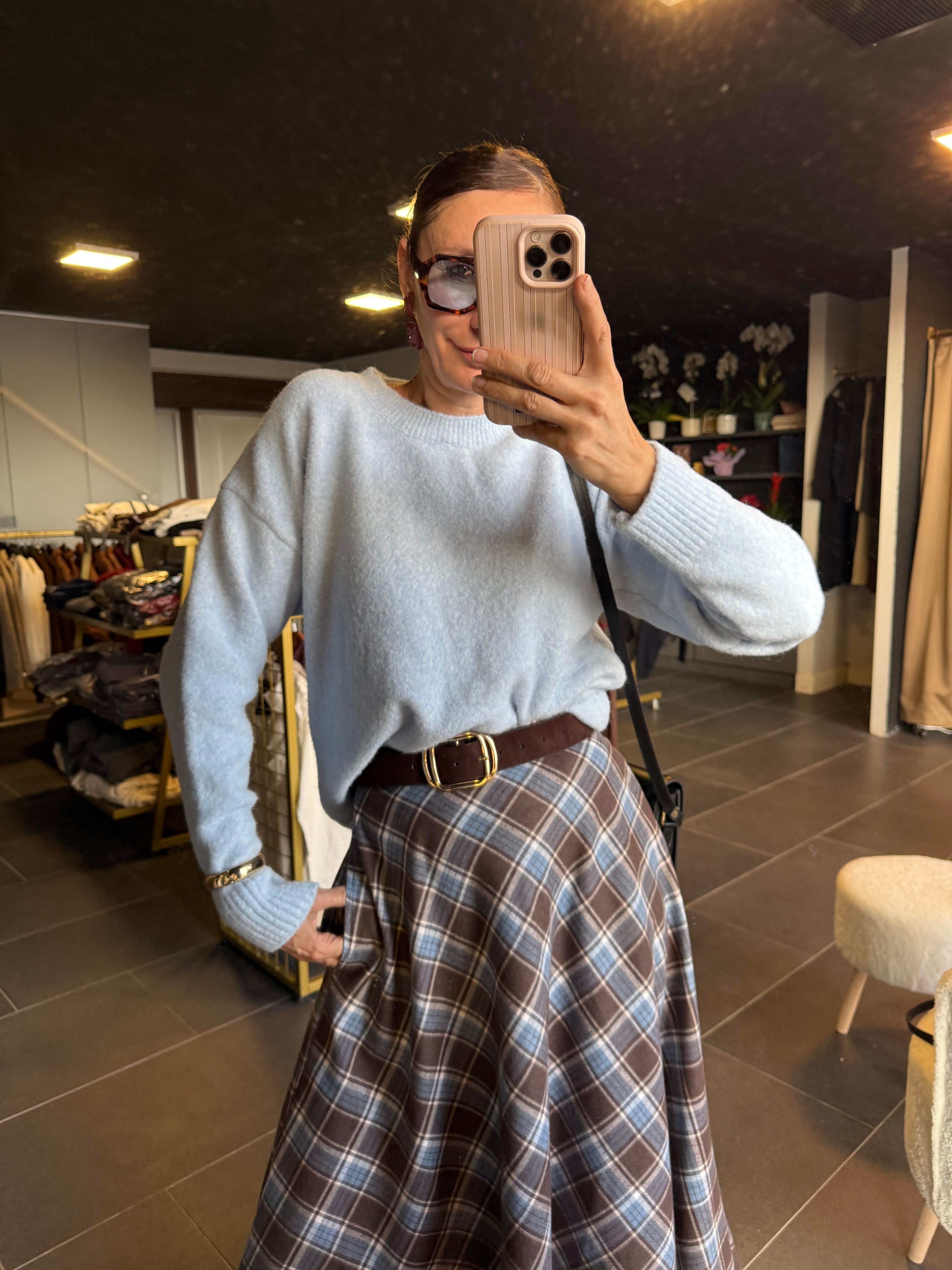 Bebek Mavi Basic Zr Yumoş Kazak