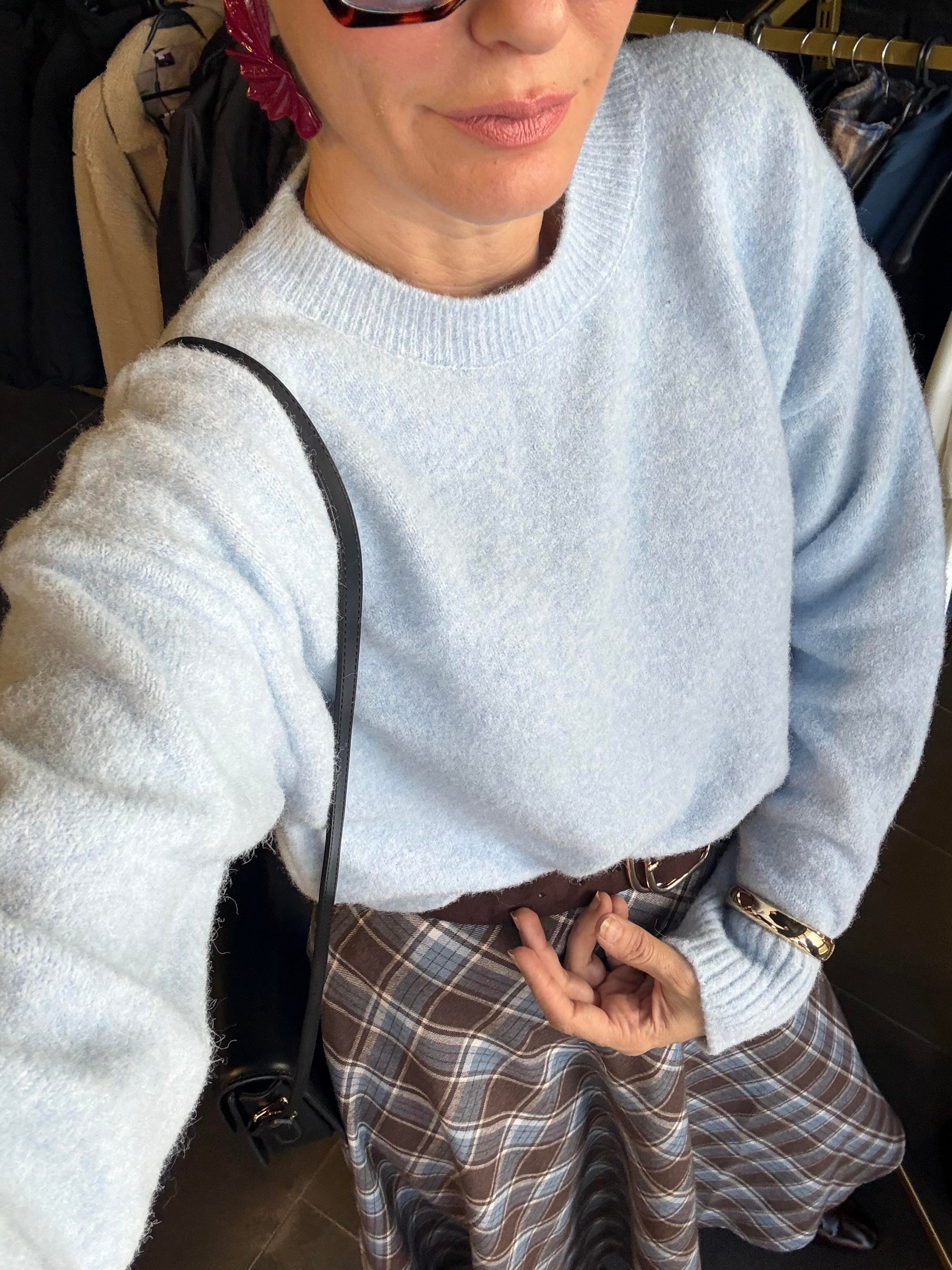 Bebek Mavi Basic Zr Yumoş Kazak