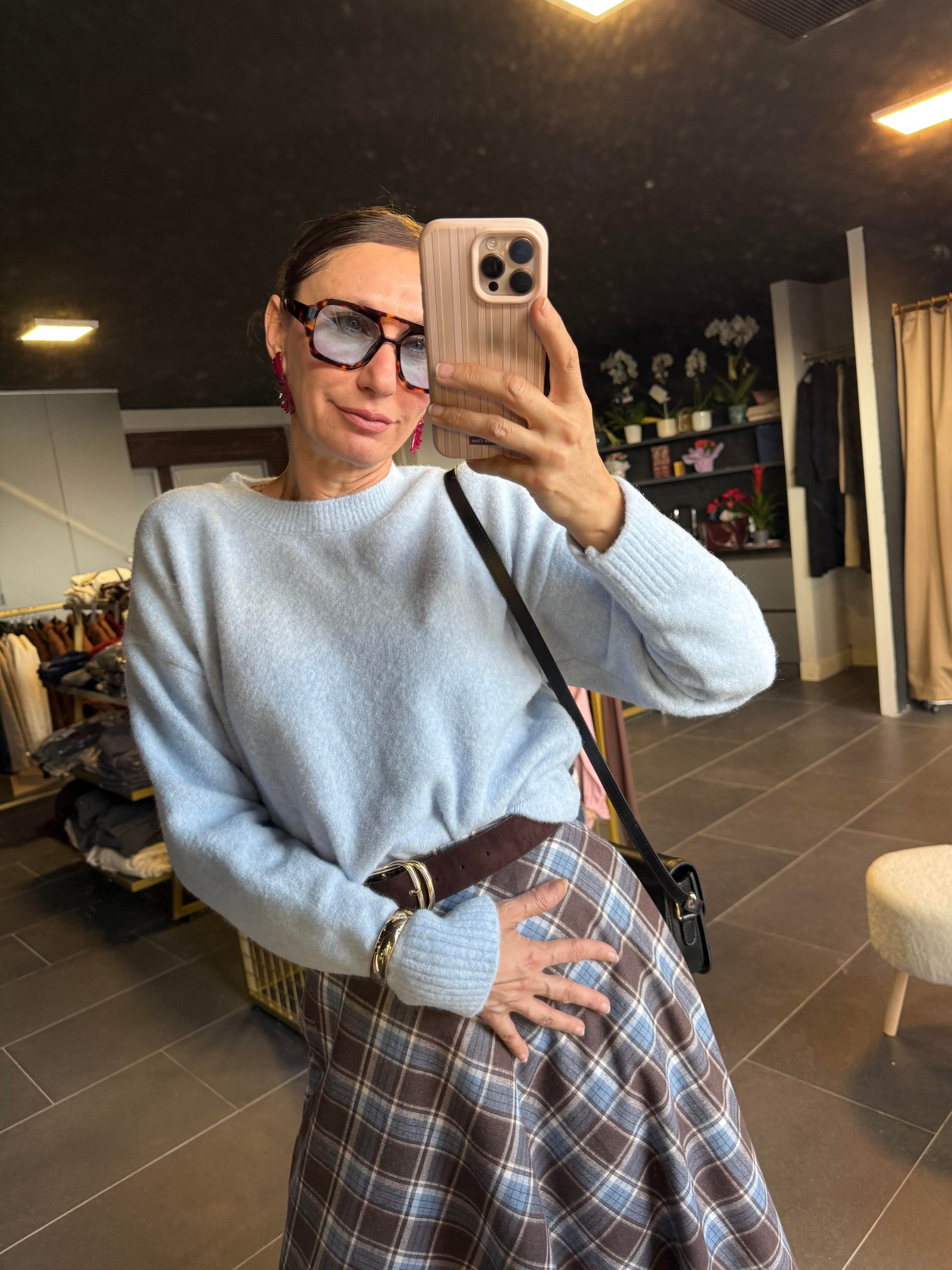 Bebek Mavi Basic Zr Yumoş Kazak