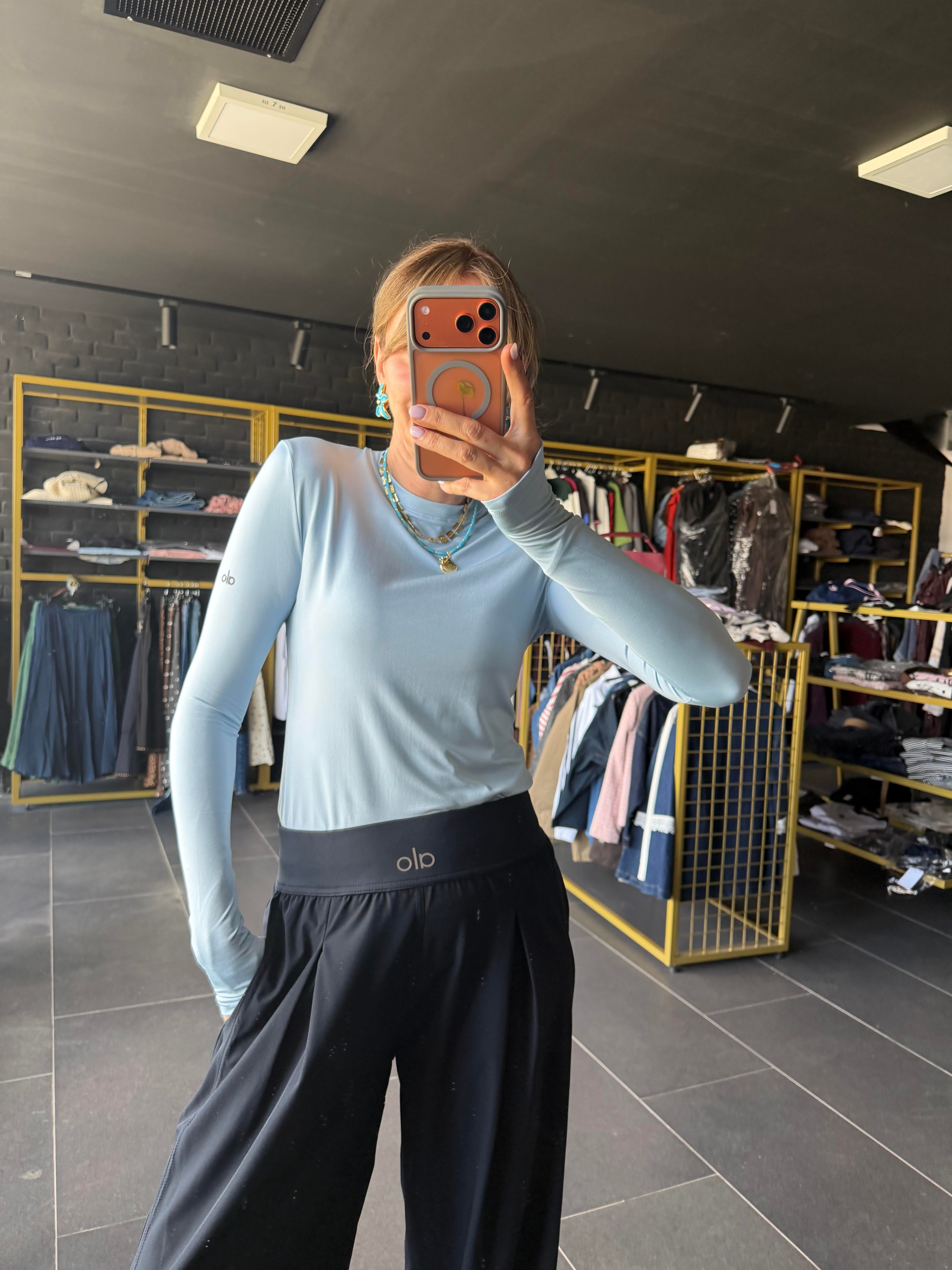 Bebek Mavi Parmak Geçirmeli Runner