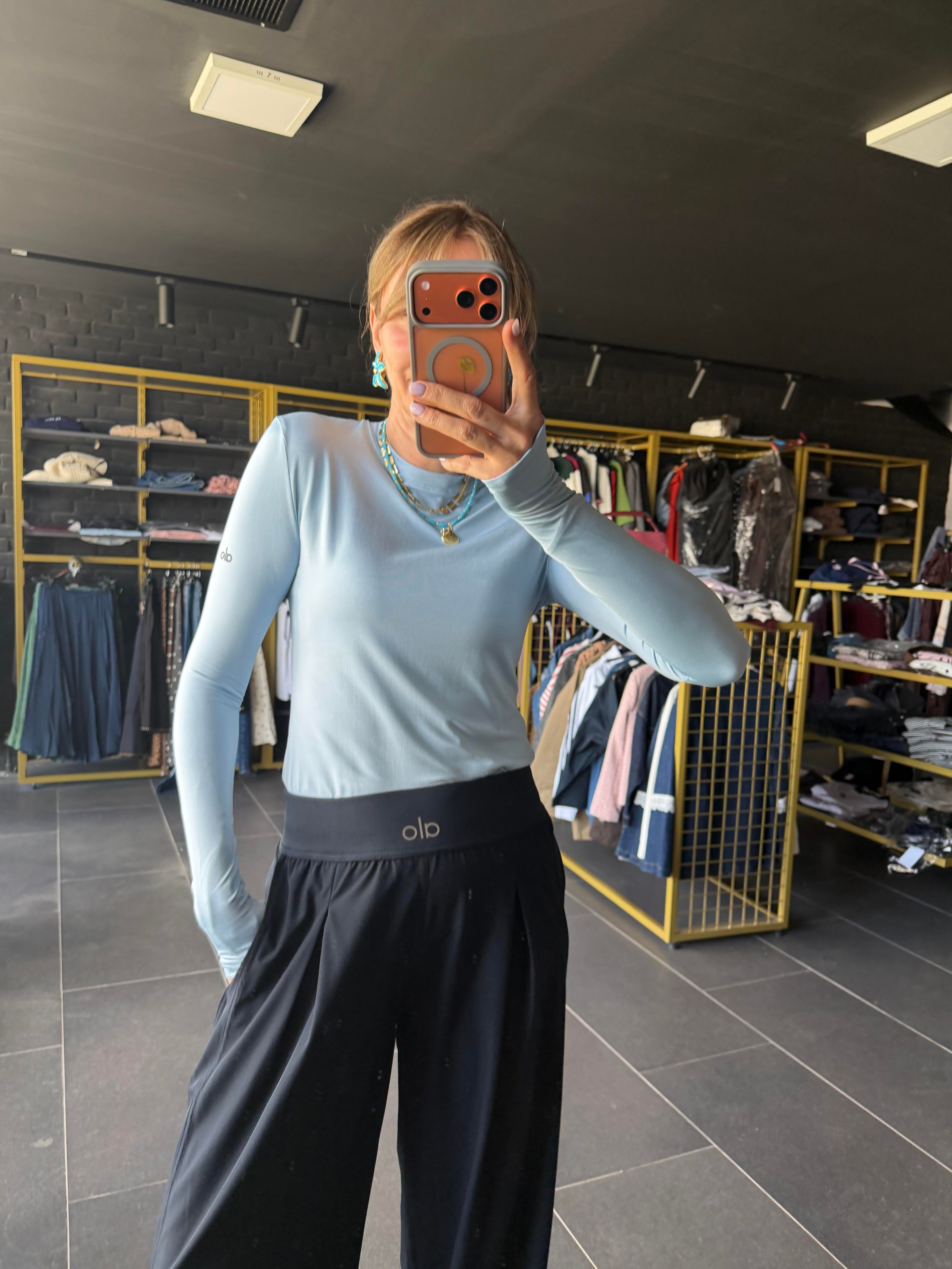 Bebek Mavi Parmak Geçirmeli Runner