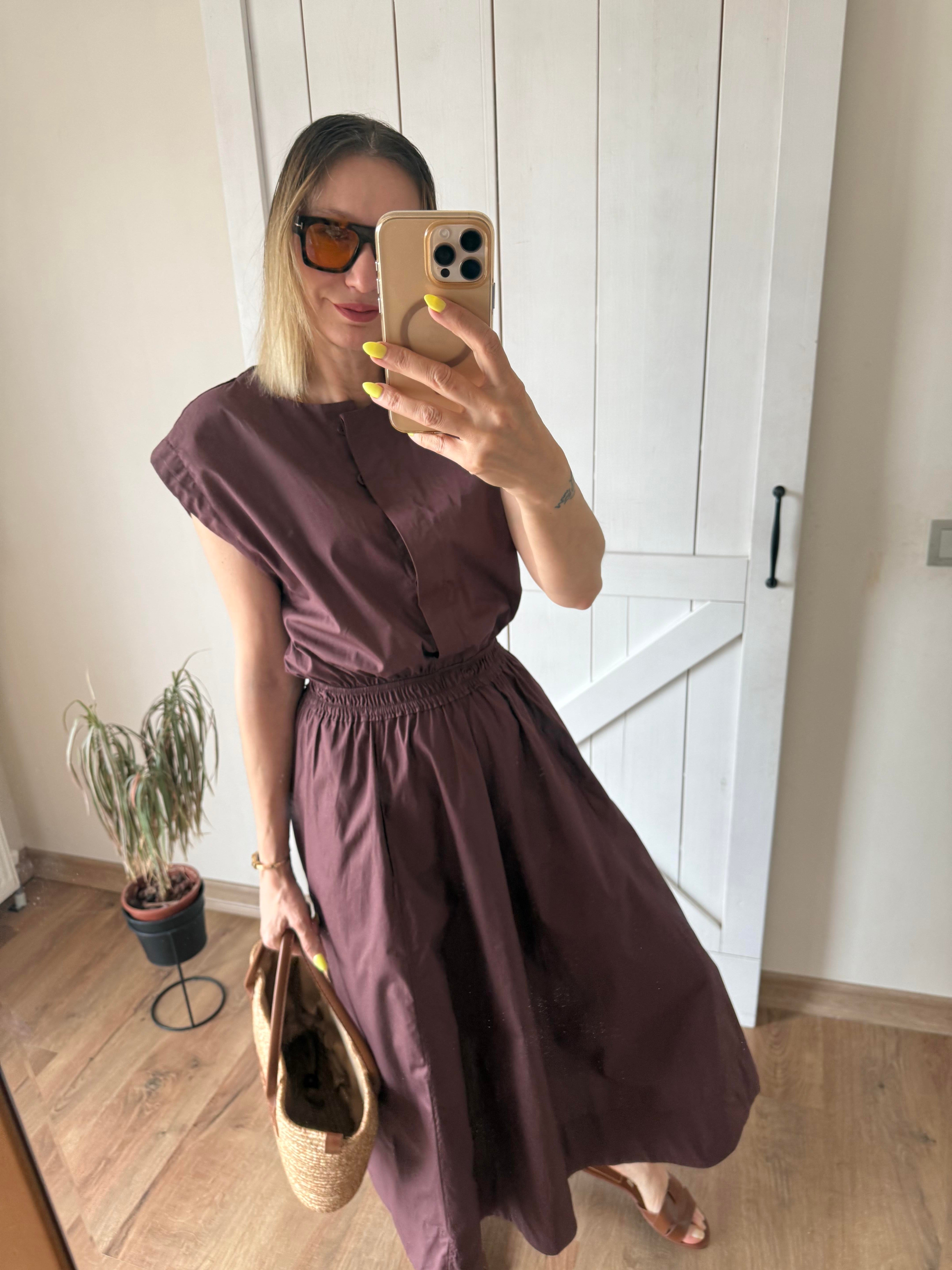 Bel Bantlı Midi Boy Elbise