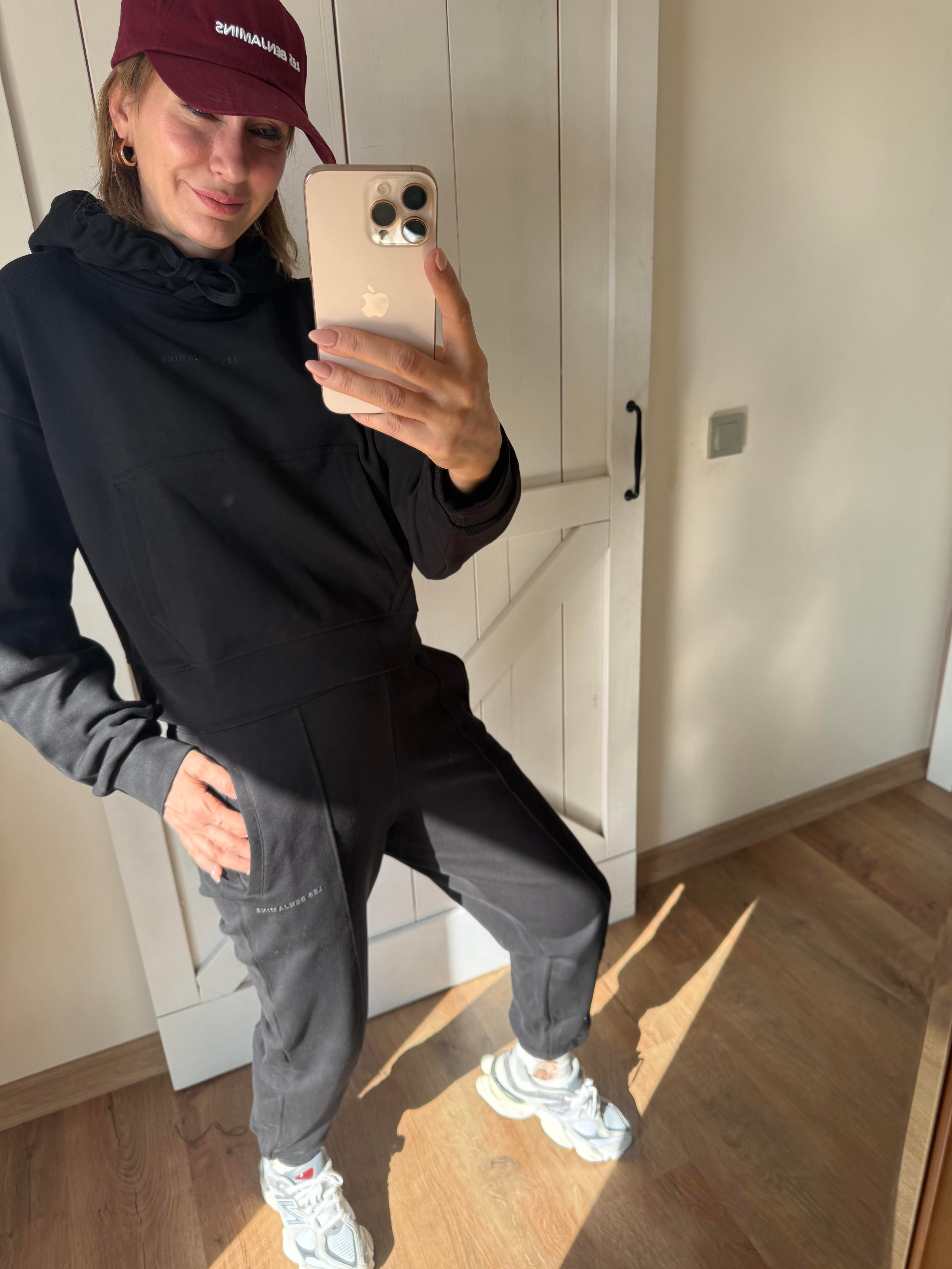 Bel Lastikli Siyah Leslii Jogger