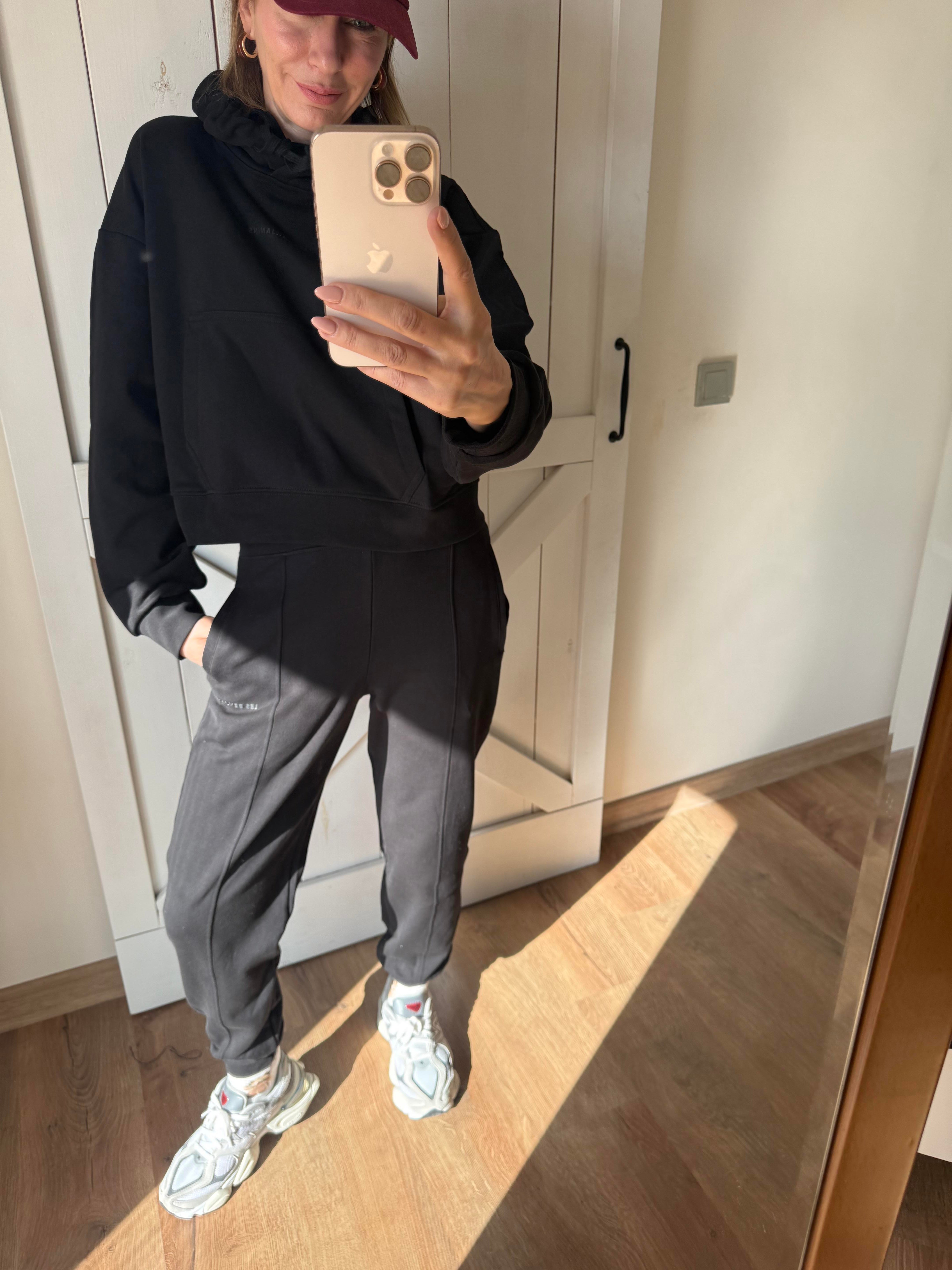 Bel Lastikli Siyah Leslii Jogger