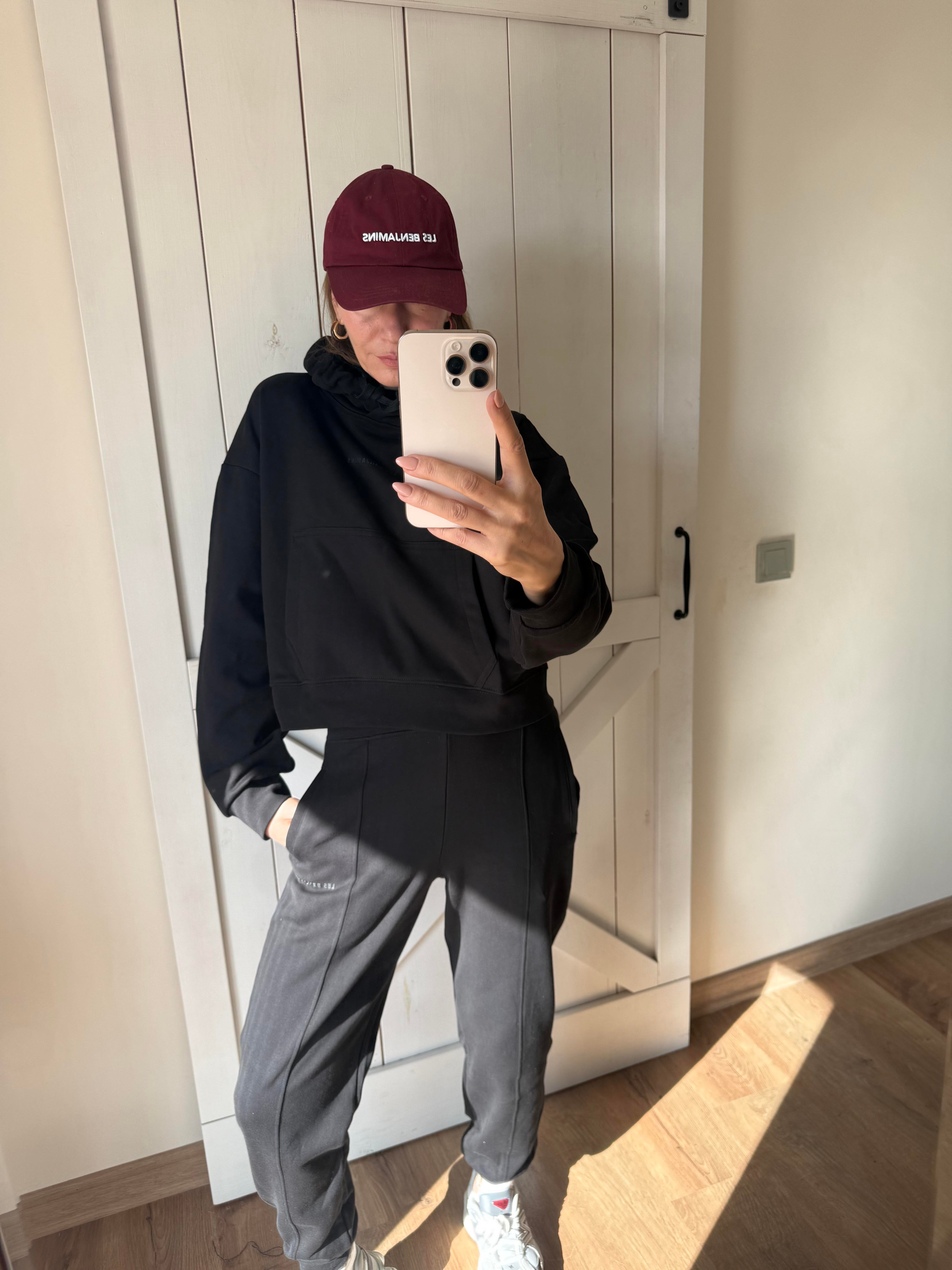 Bel Lastikli Siyah Leslii Jogger