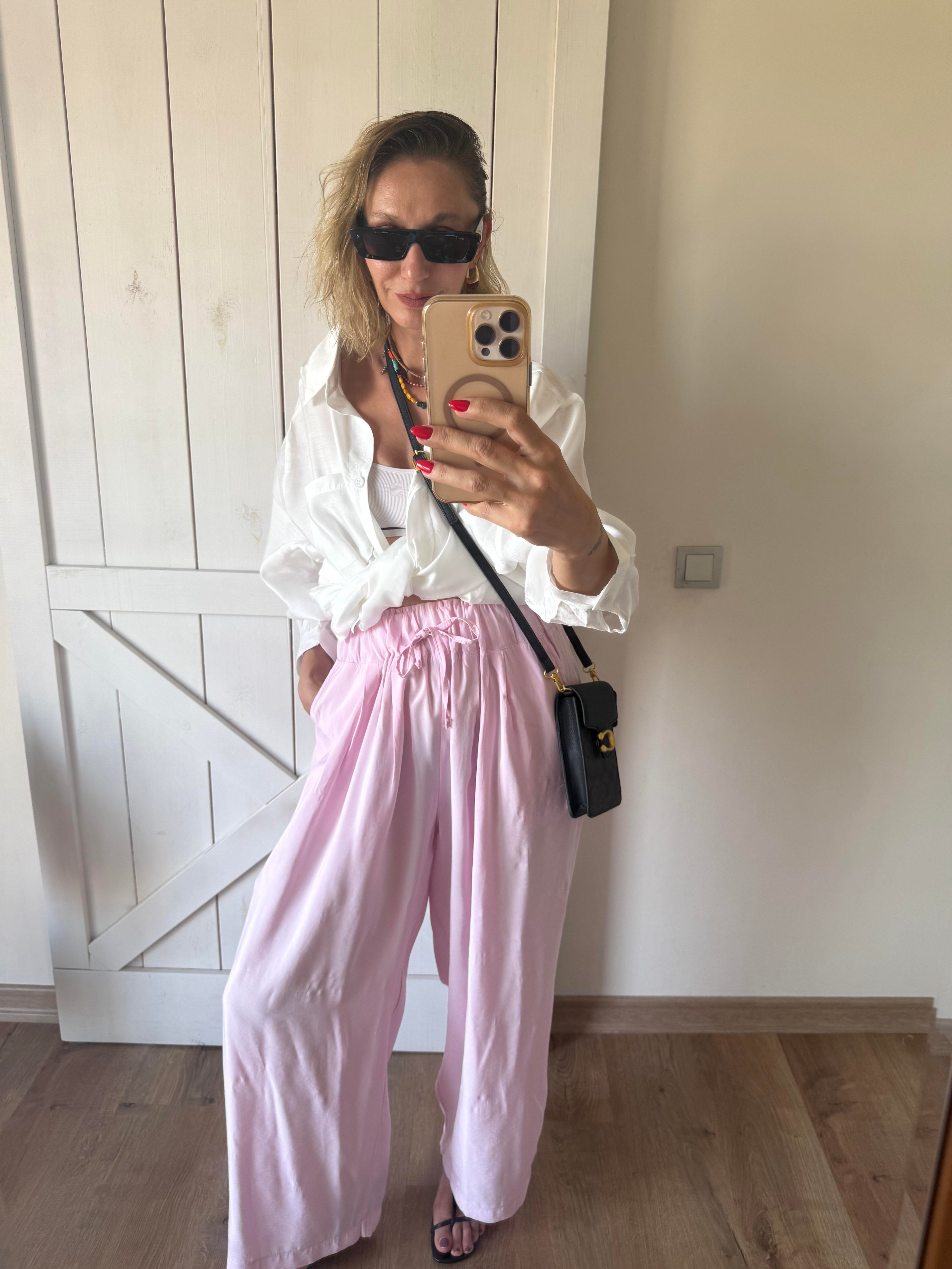 Beli Büzgülü Pamuk Şeker Pantolon