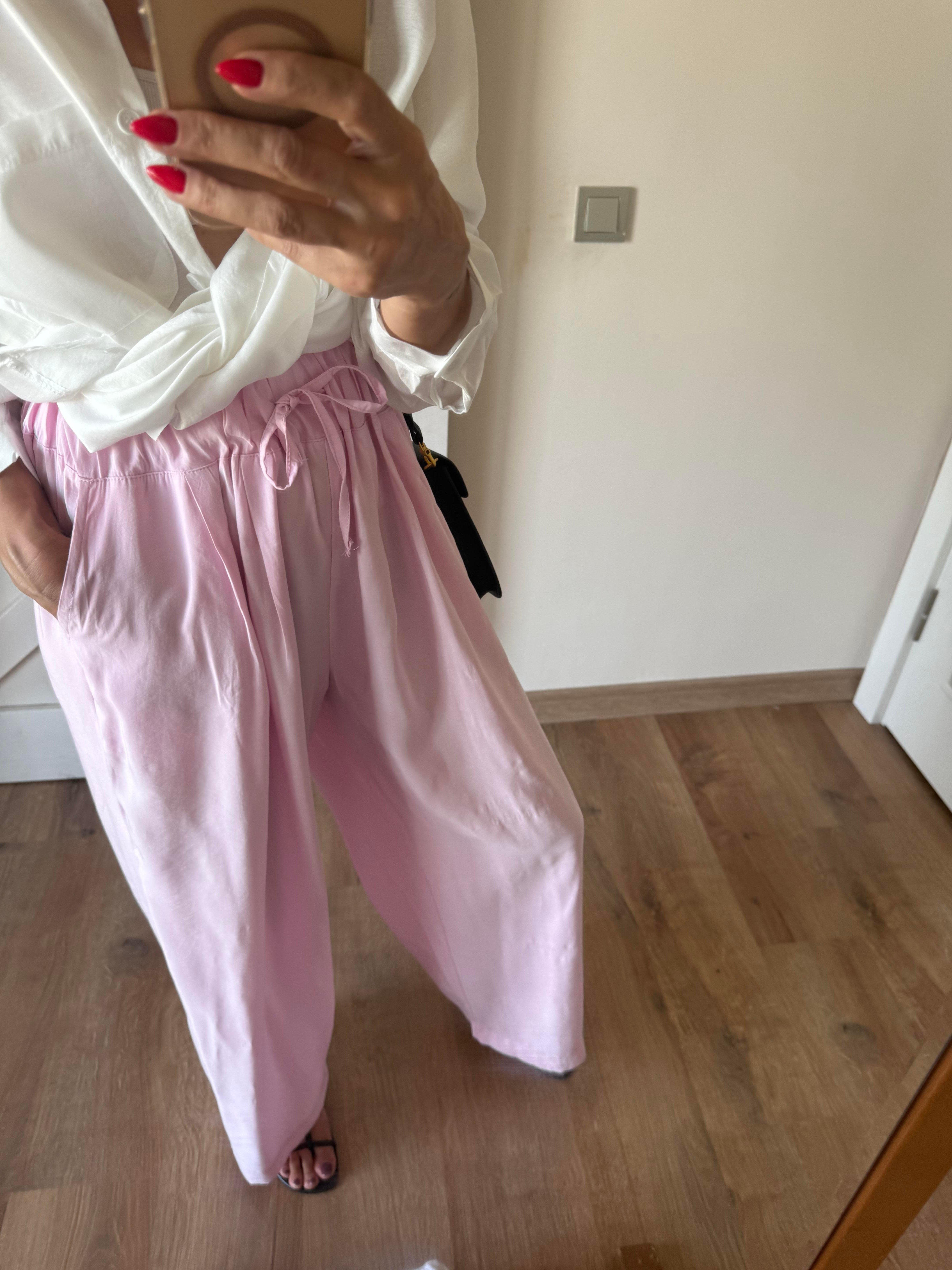 Beli Büzgülü Pamuk Şeker Pantolon