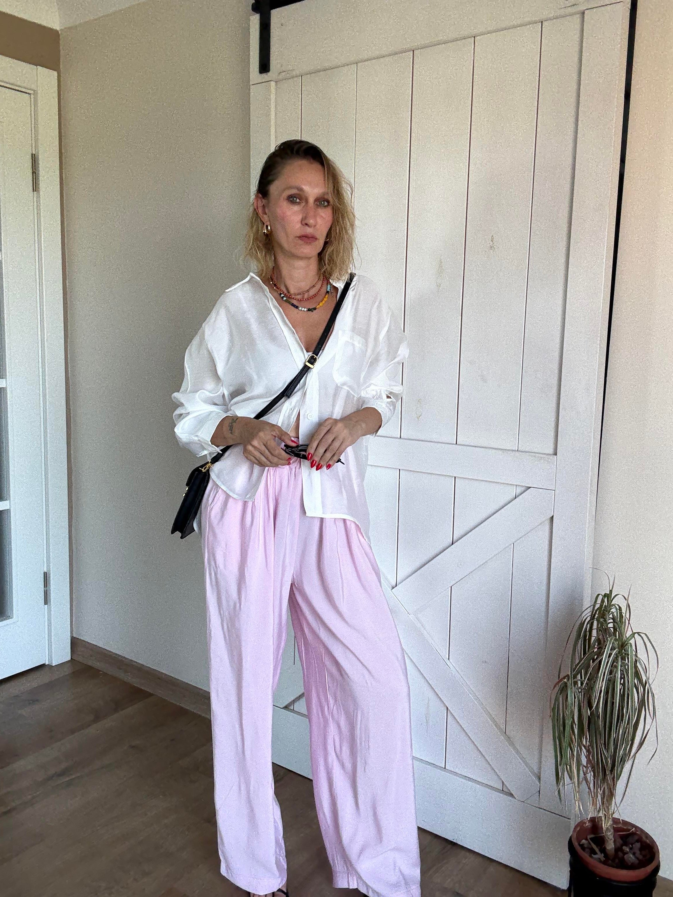 Beli Büzgülü Pamuk Şeker Pantolon