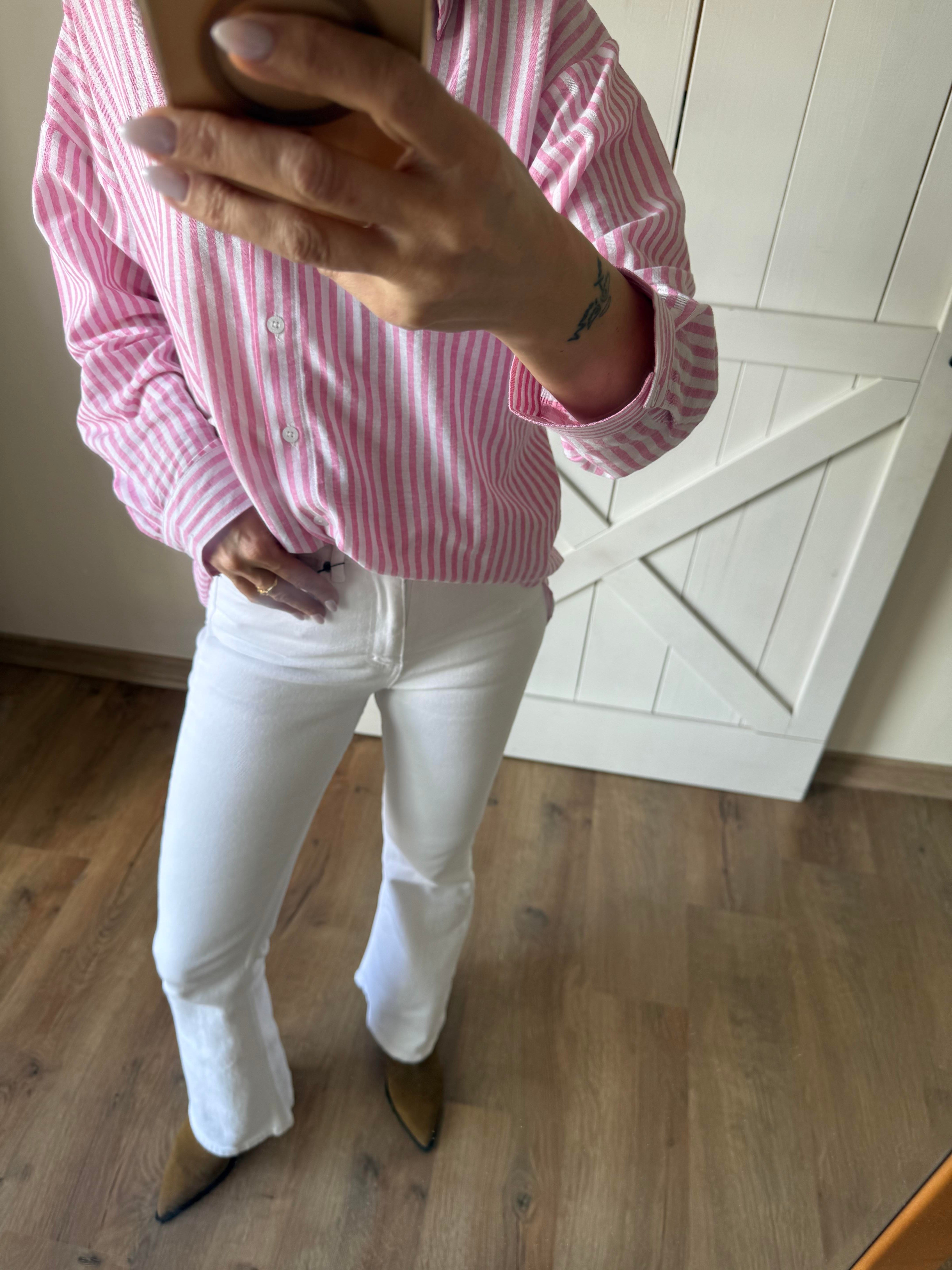 Beyaz Hafif İspanyol Jean