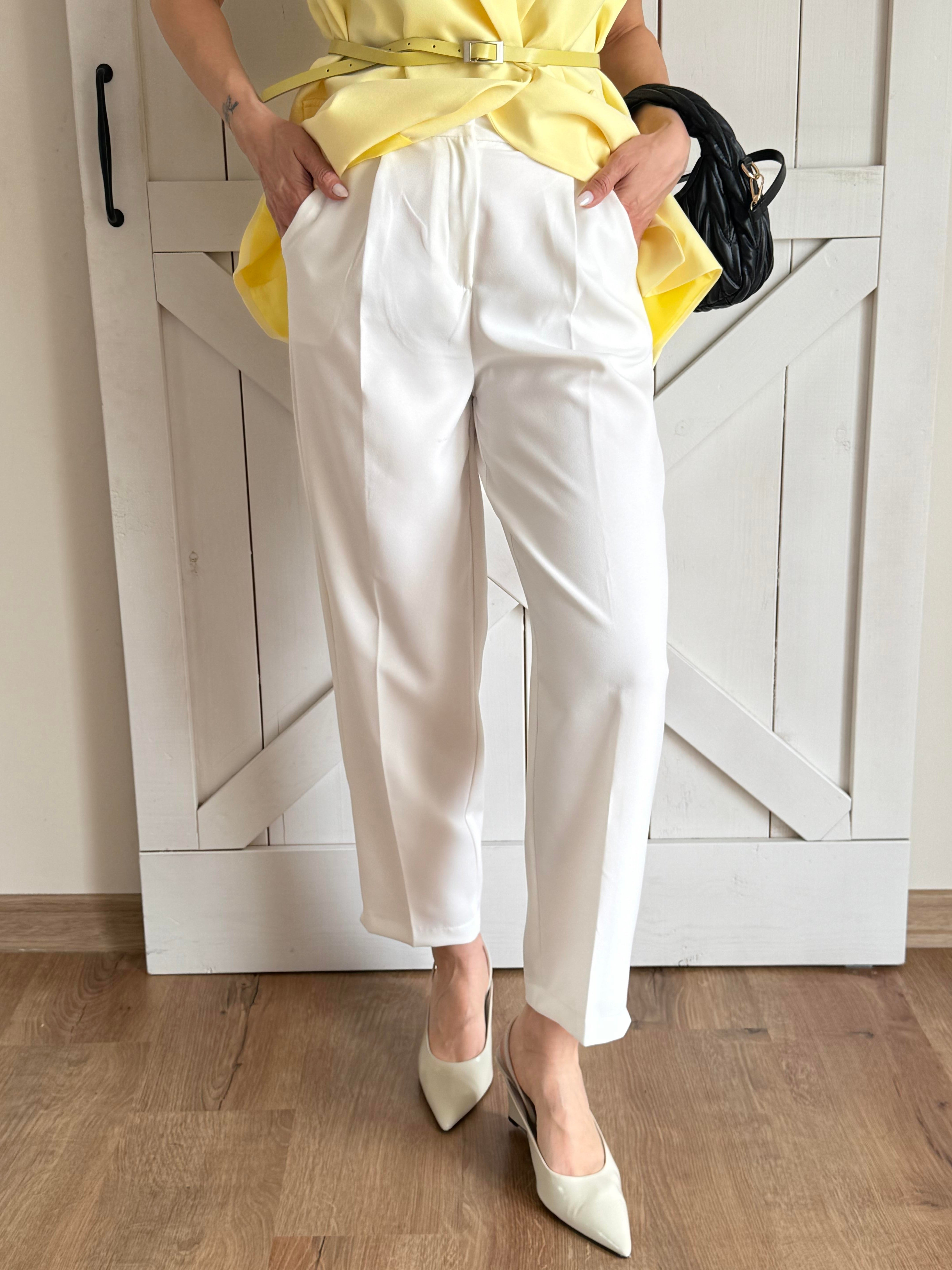 Beyaz Havuç Pantoloon