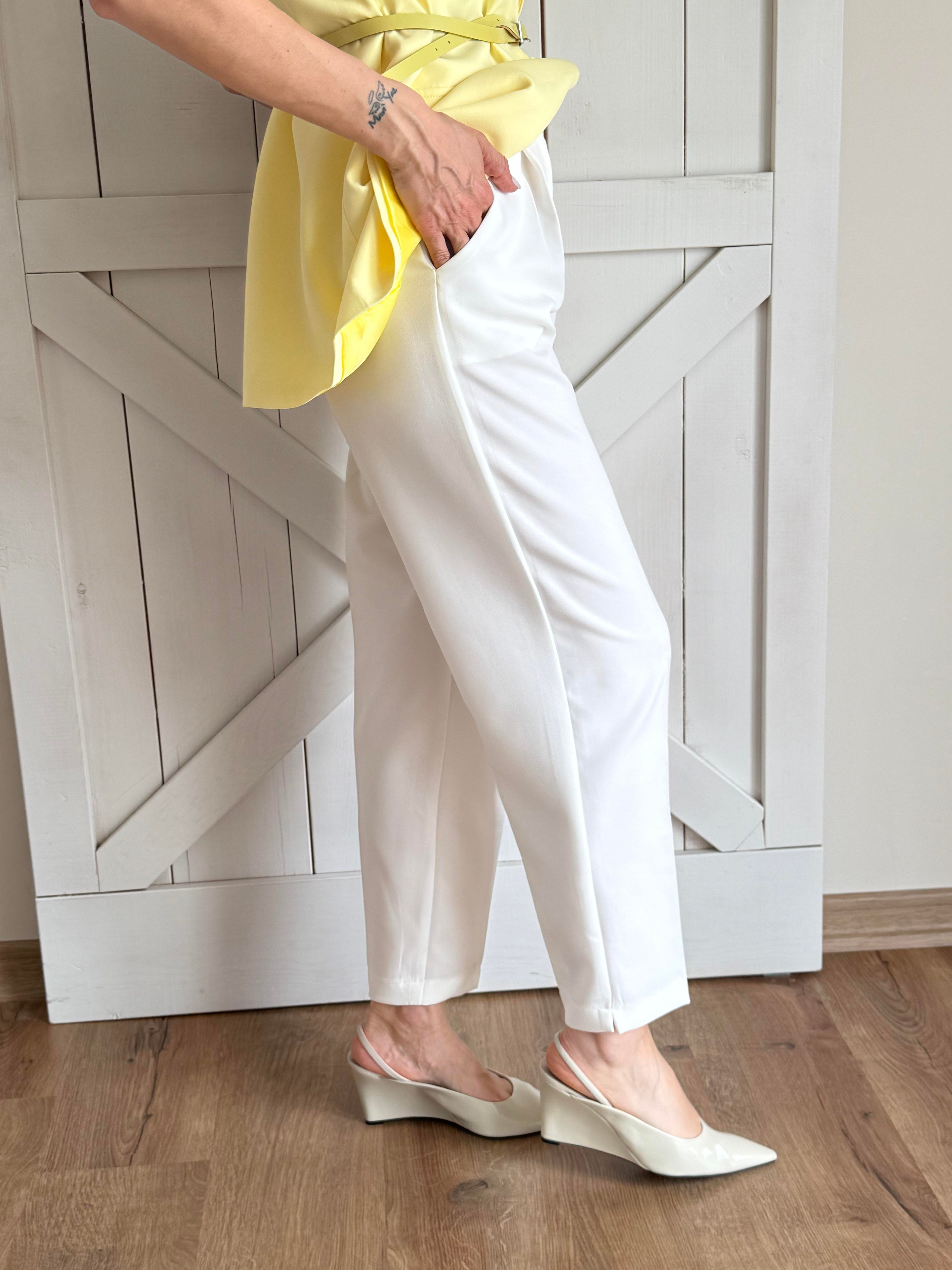 Beyaz Havuç Pantoloon