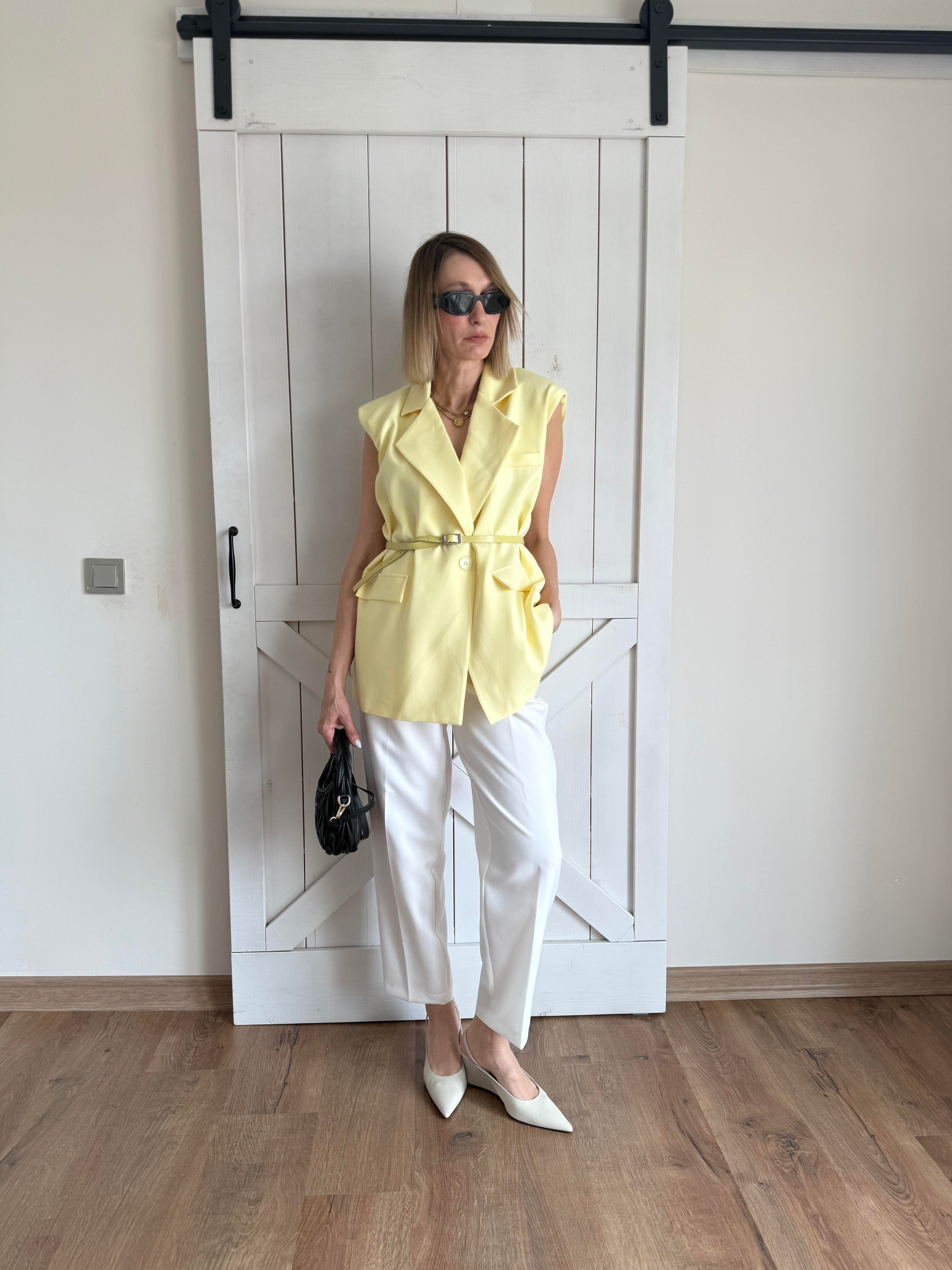 Beyaz Havuç Pantoloon