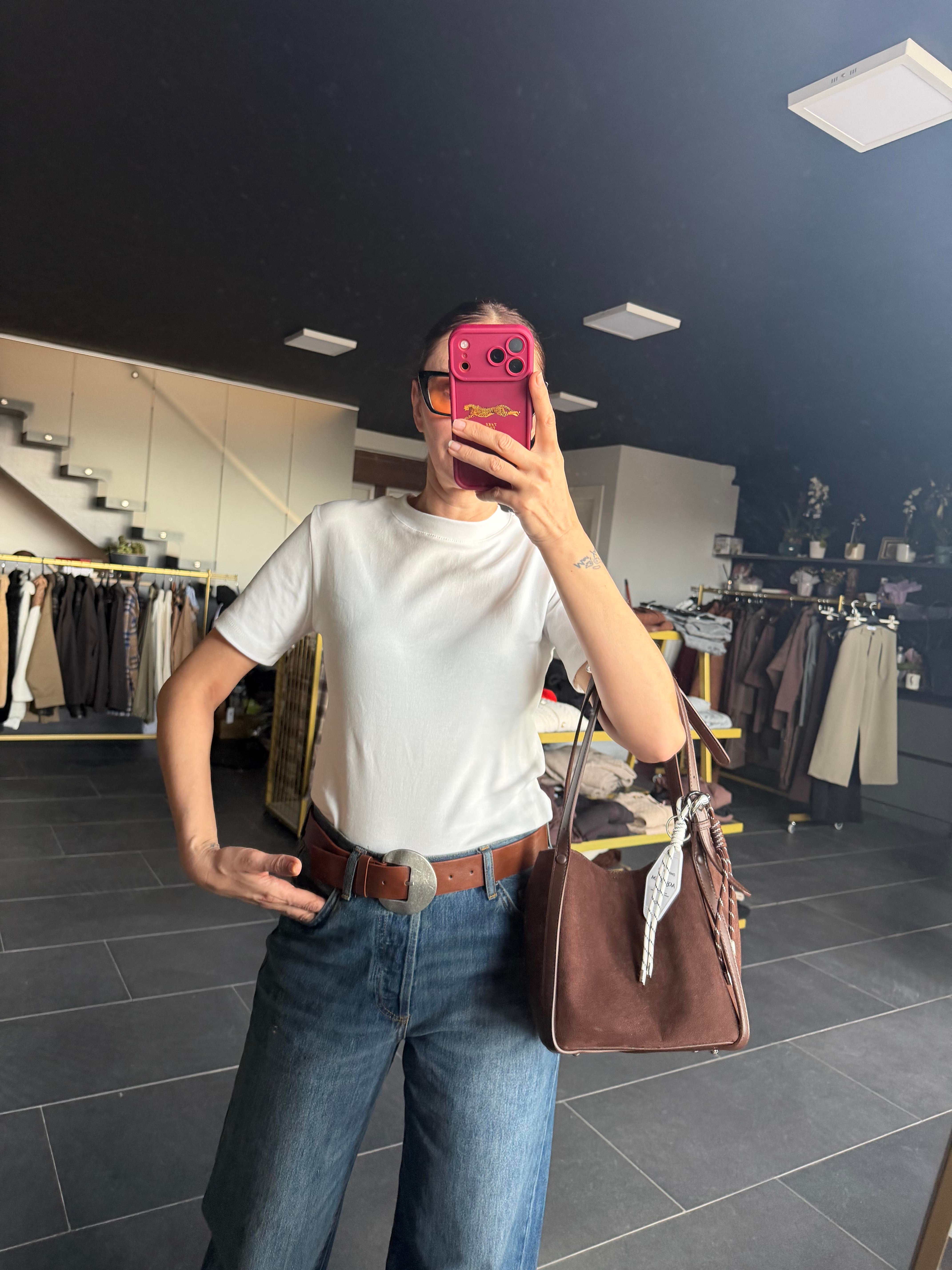 Beyaz Kos Basic Tshirt