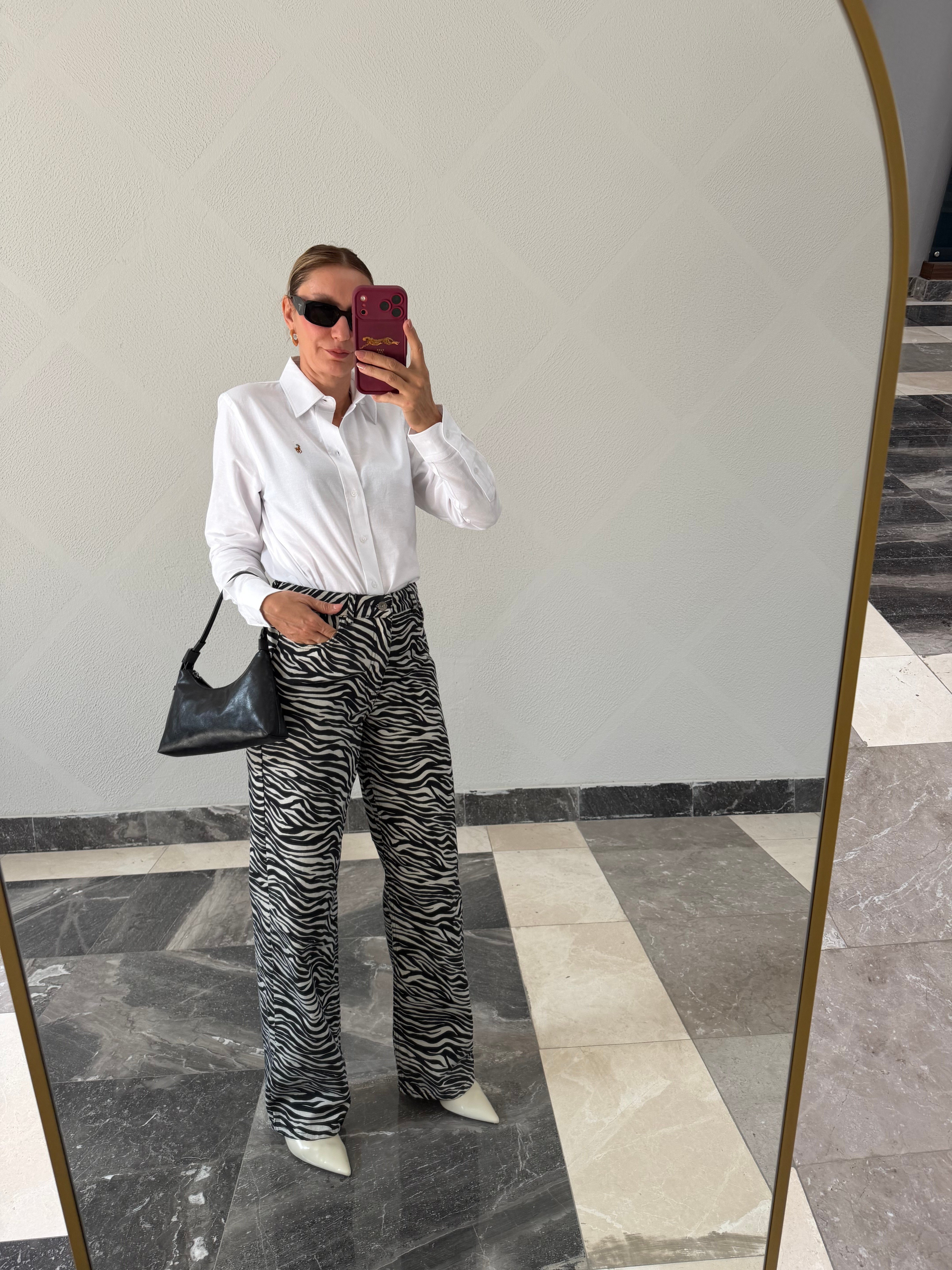 Beyaz Premium Pamuklu Oxford Gömlek
