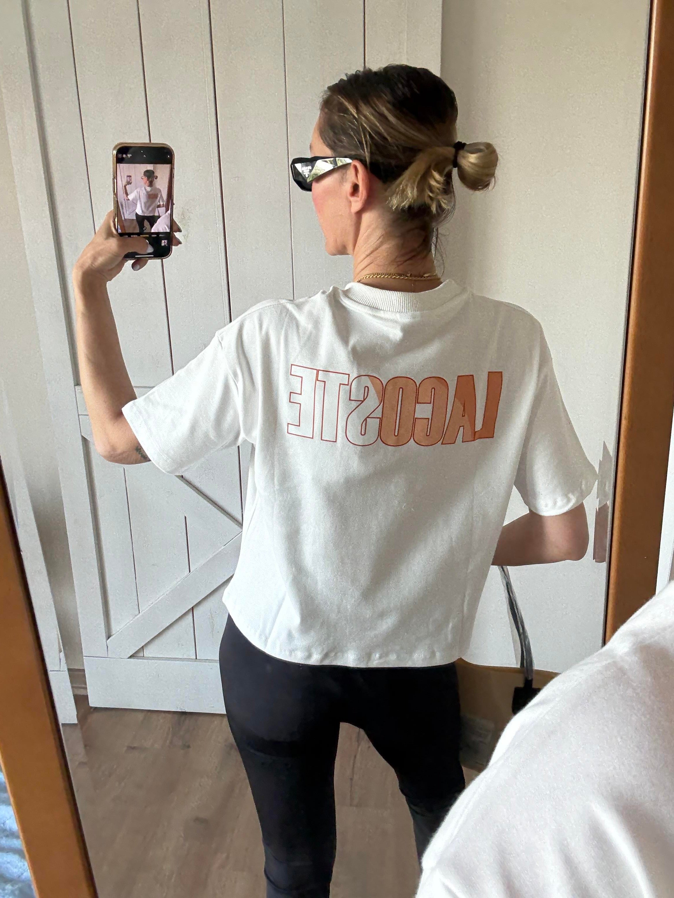 Beyaz Rahat Kesim Orange Tshirt