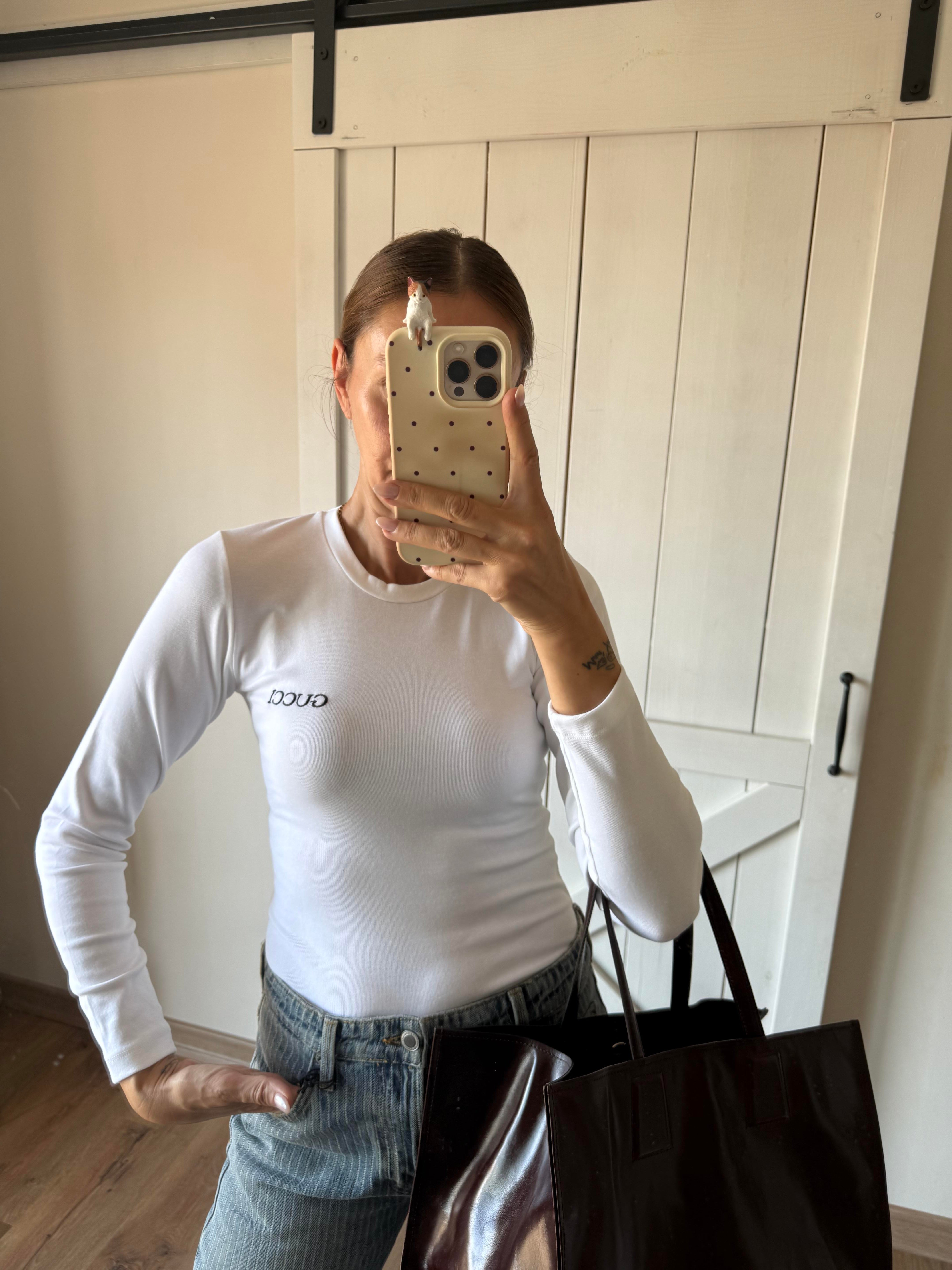 Beyaz Uzun Kollu Basic Gcc