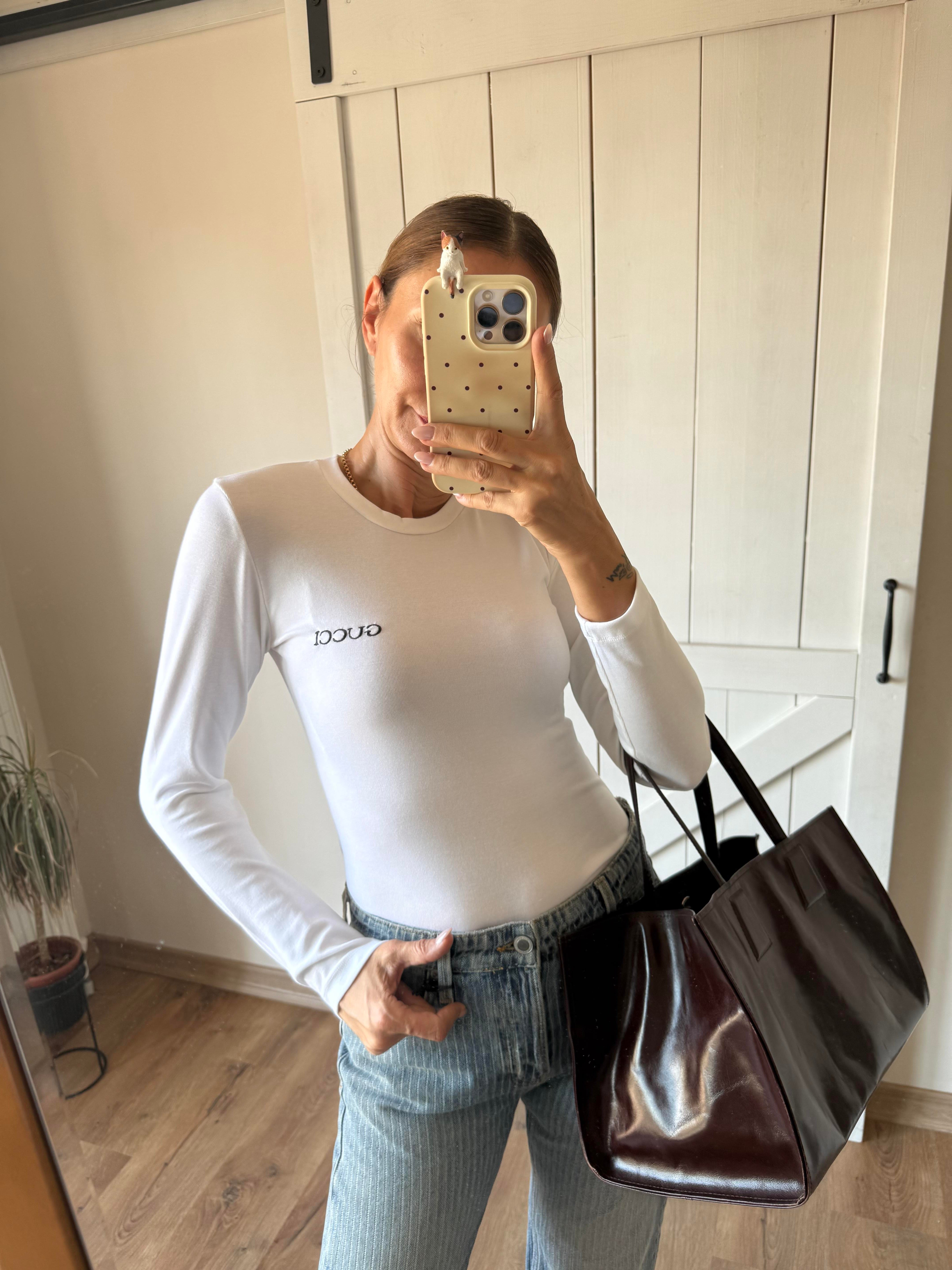 Beyaz Uzun Kollu Basic Gcc