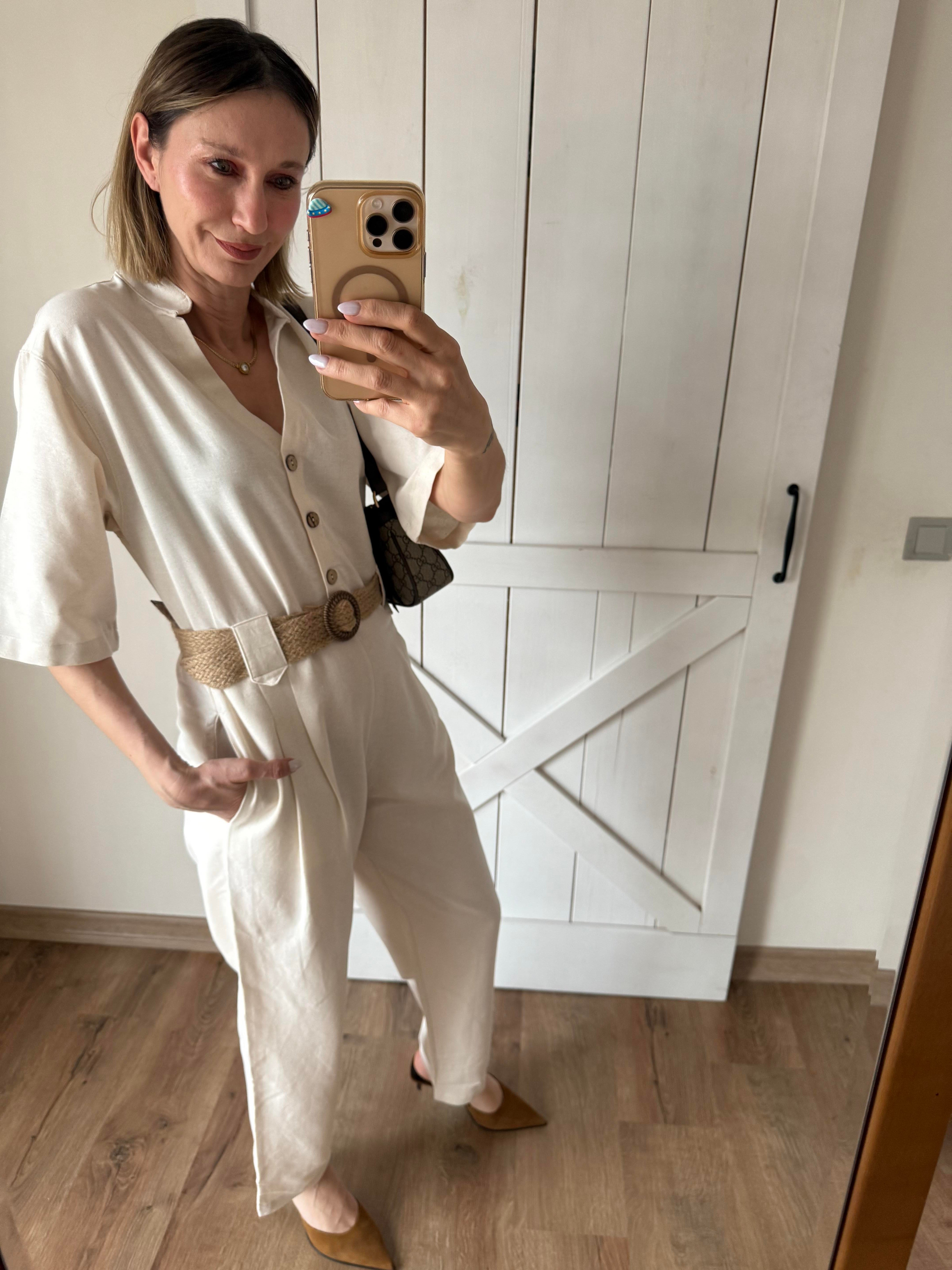 Beyaz Zaar Denim Elbise