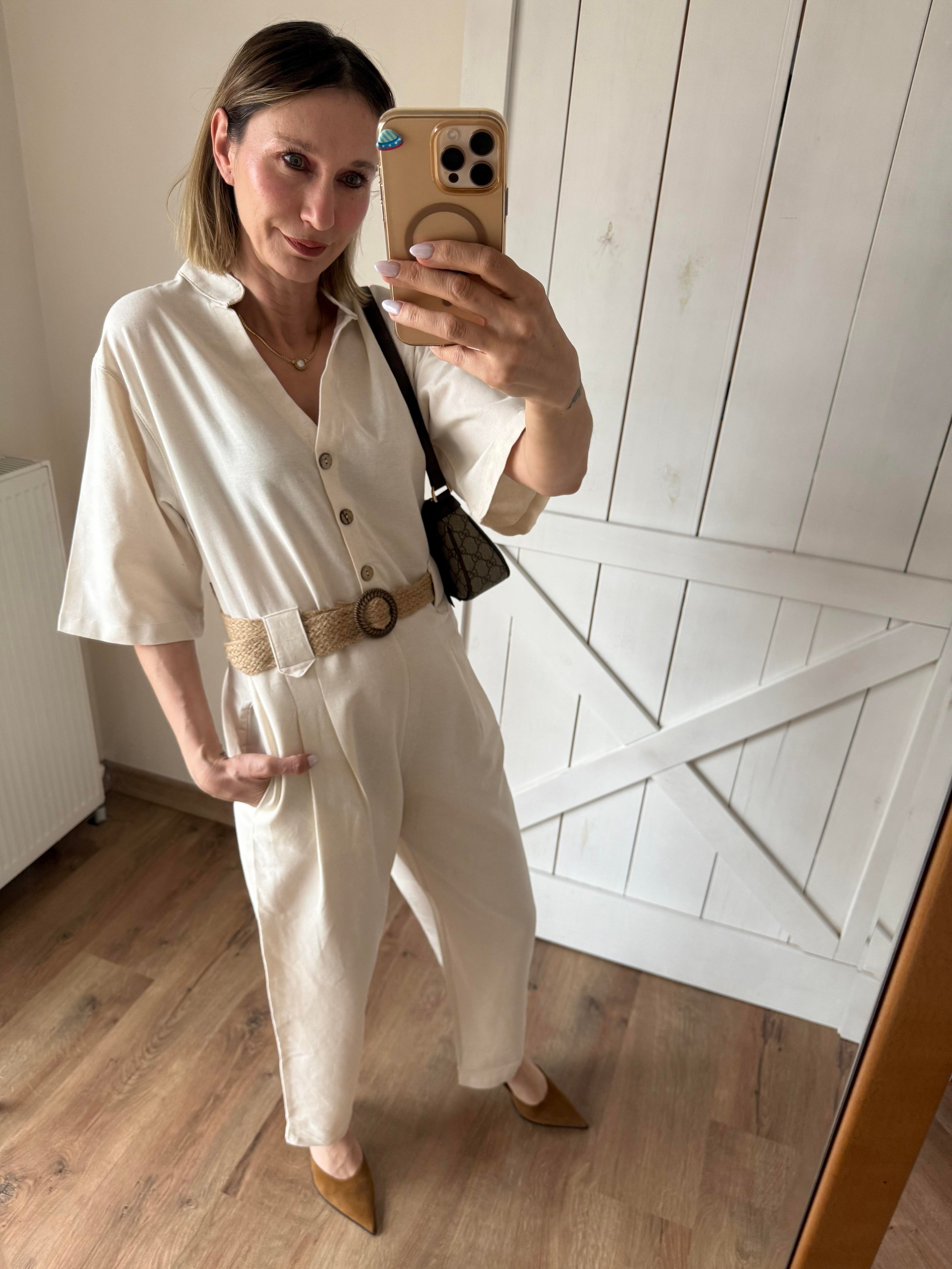 Beyaz Zaar Denim Elbise