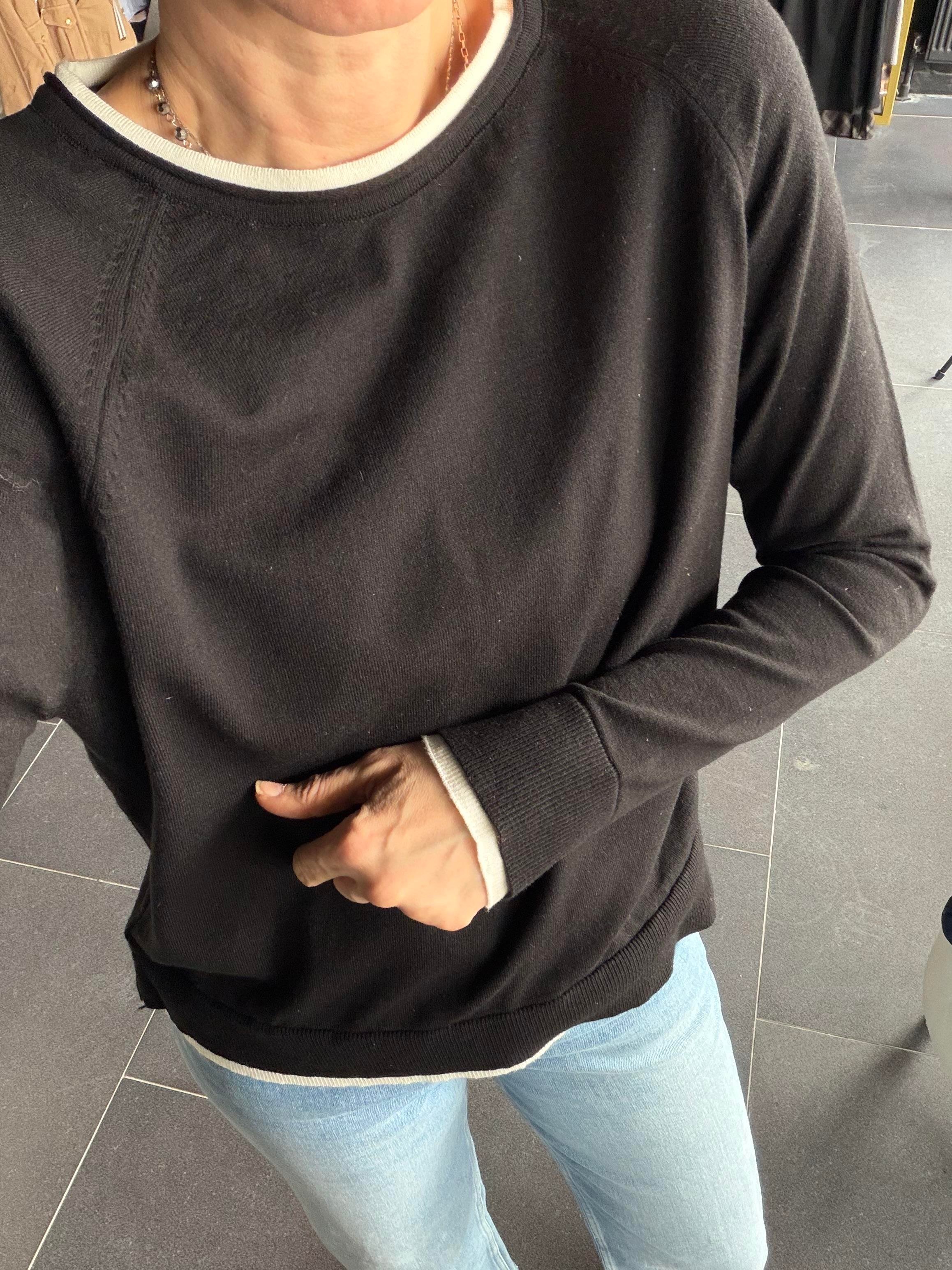 Biyeli Corsman Siyah Triko