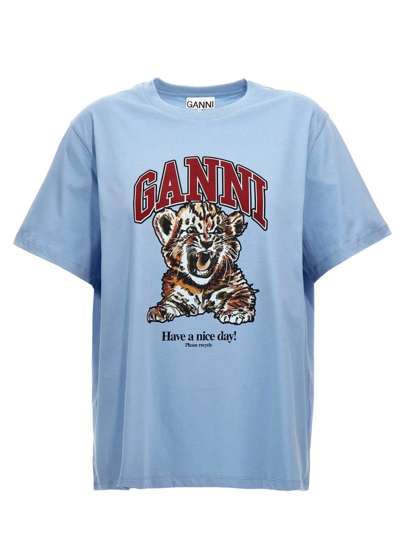 Blue Leo Gnn Oversize Tshirt