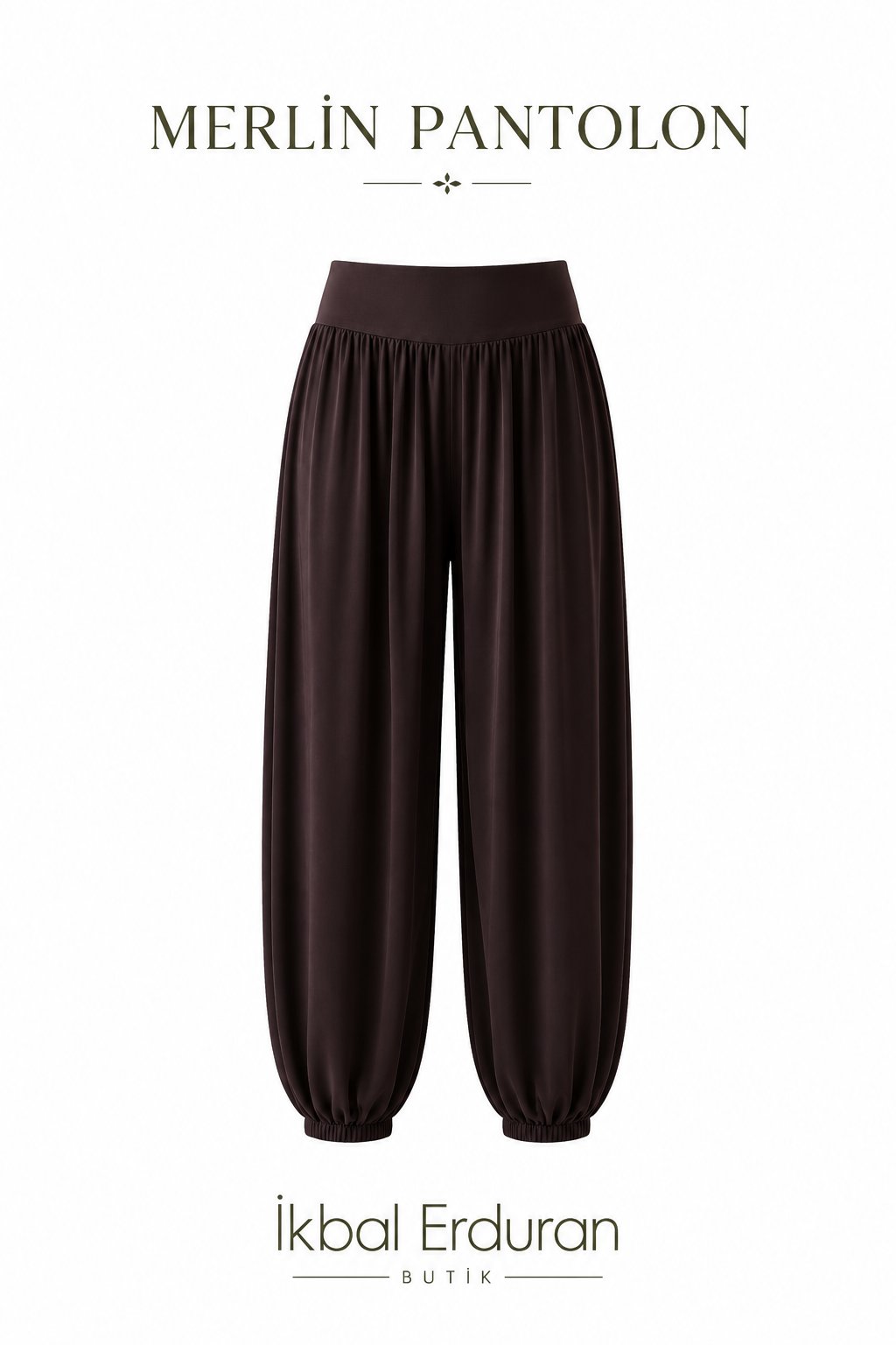 Bohem Kahve Şalvar Model Pantolon